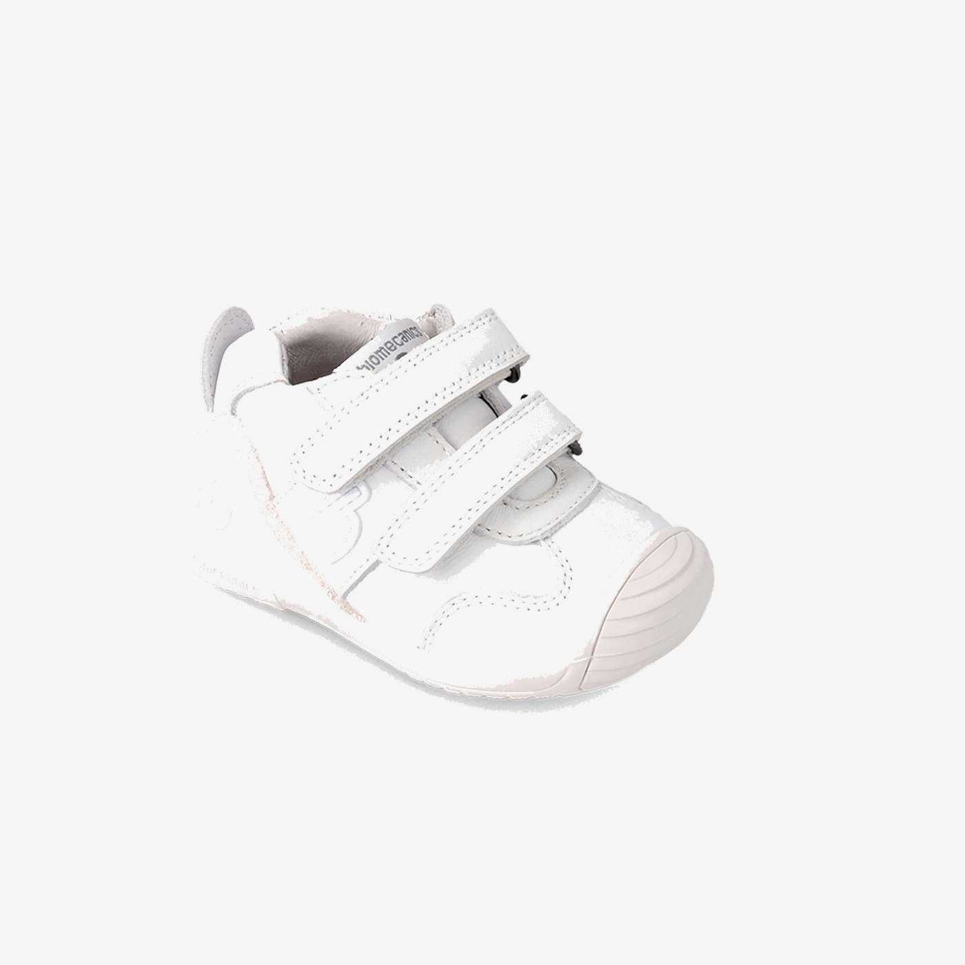 Deportiva Biomecanics primeros pasos blanco – doble velcro y puntera reforzada