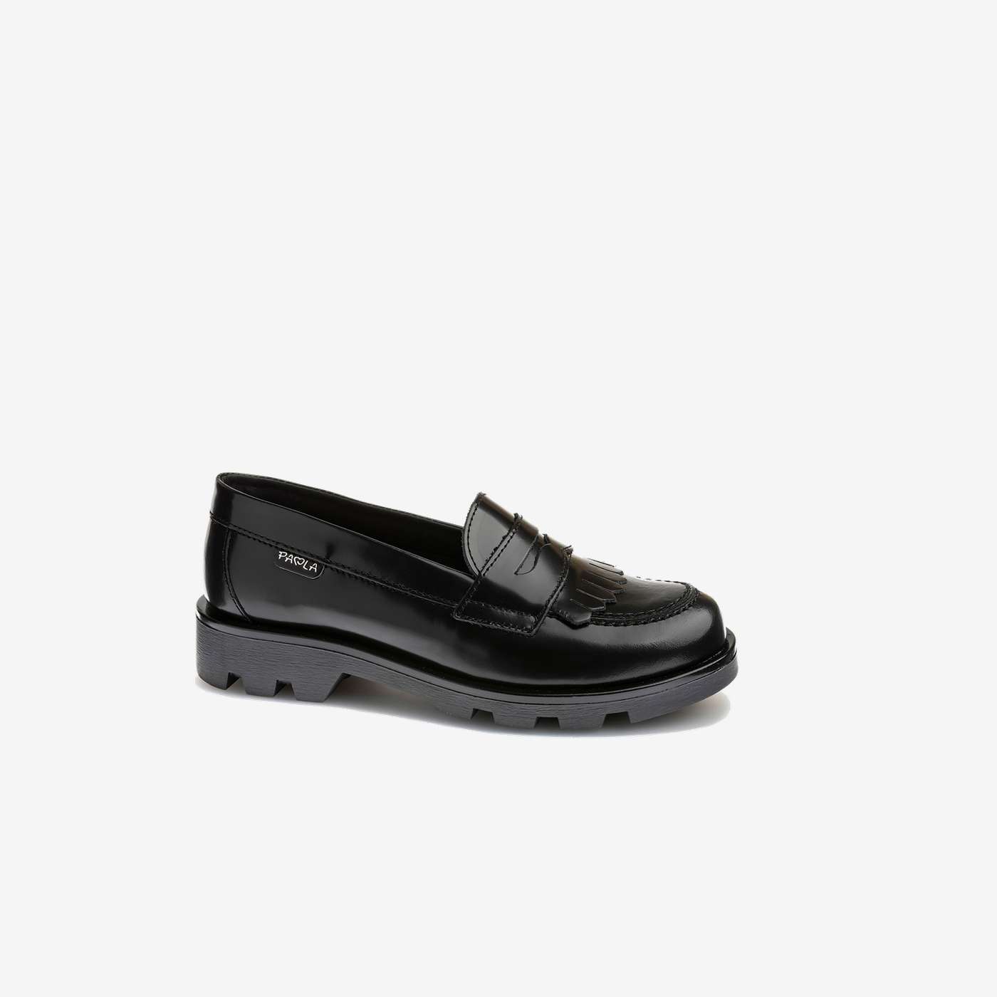 Mocasín colegial niña piel azul marino Pablosky
