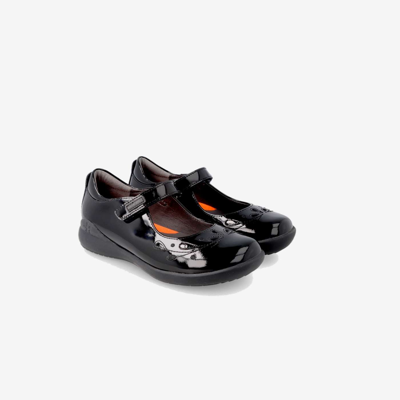 Zapato colegial charol niña Biomecanics negro