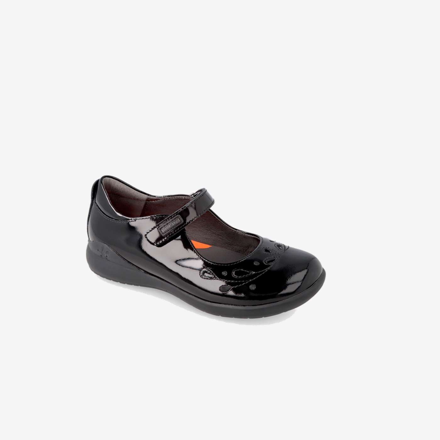 Zapato colegial charol niña Biomecanics negro
