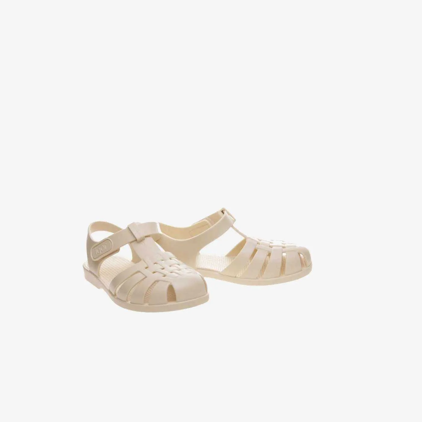 Sandalia cancrejera Igor unisex en color Beige con velcro.
