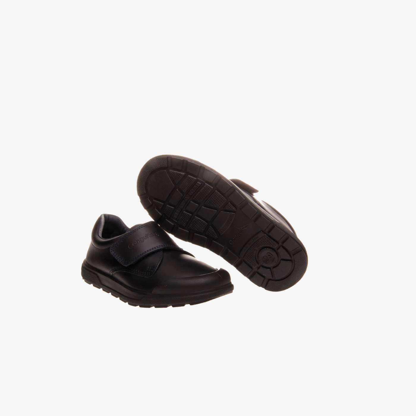 Zapato colegial Conguitos marino piel lavable Indestructibles con velcro