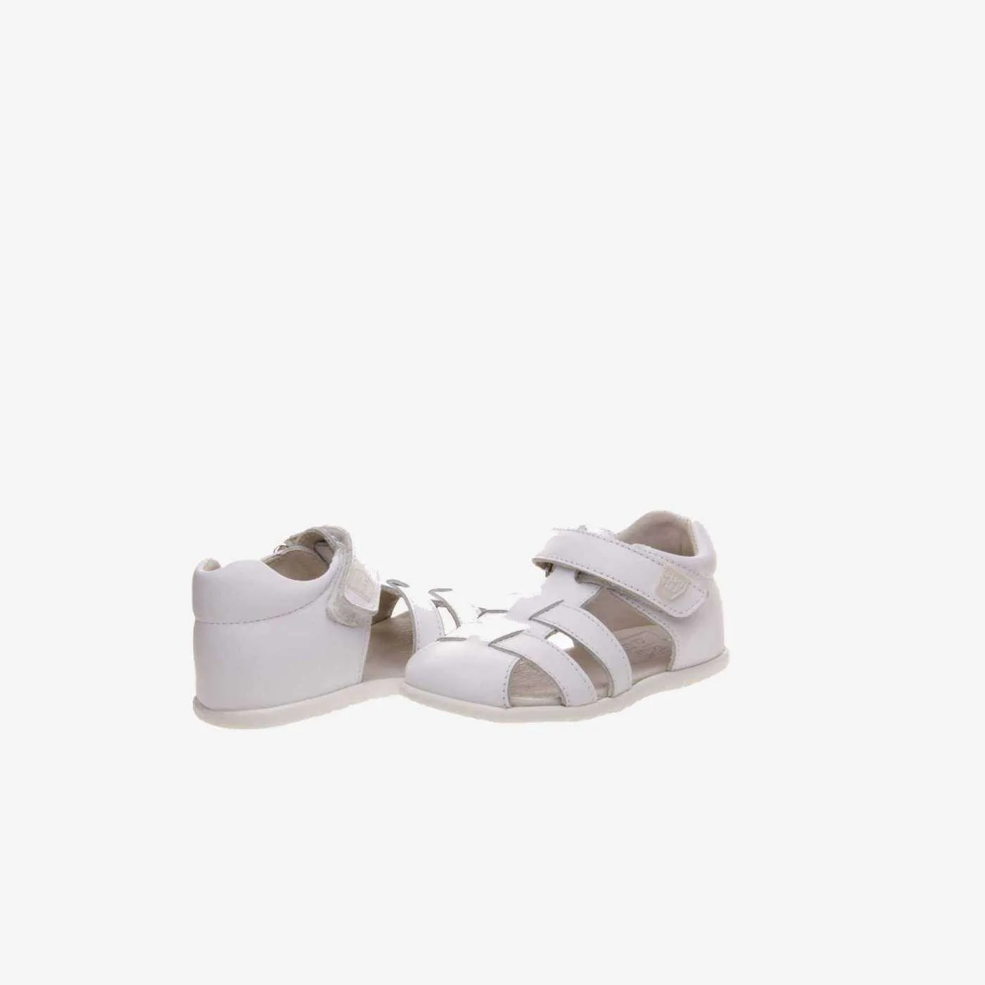 Sandalia unisex respetuosa en color blanco de Pirufelx.