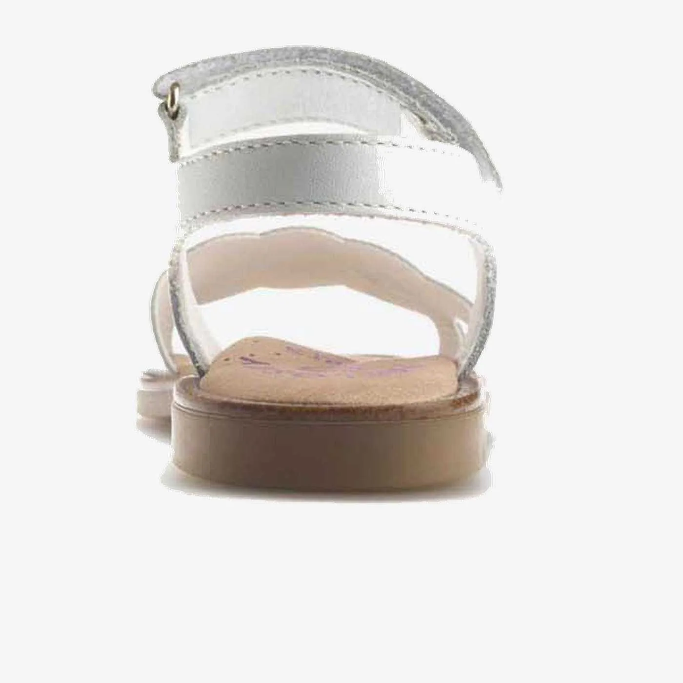 Sandalia niña vestir de Pablosky con velcro color blanco