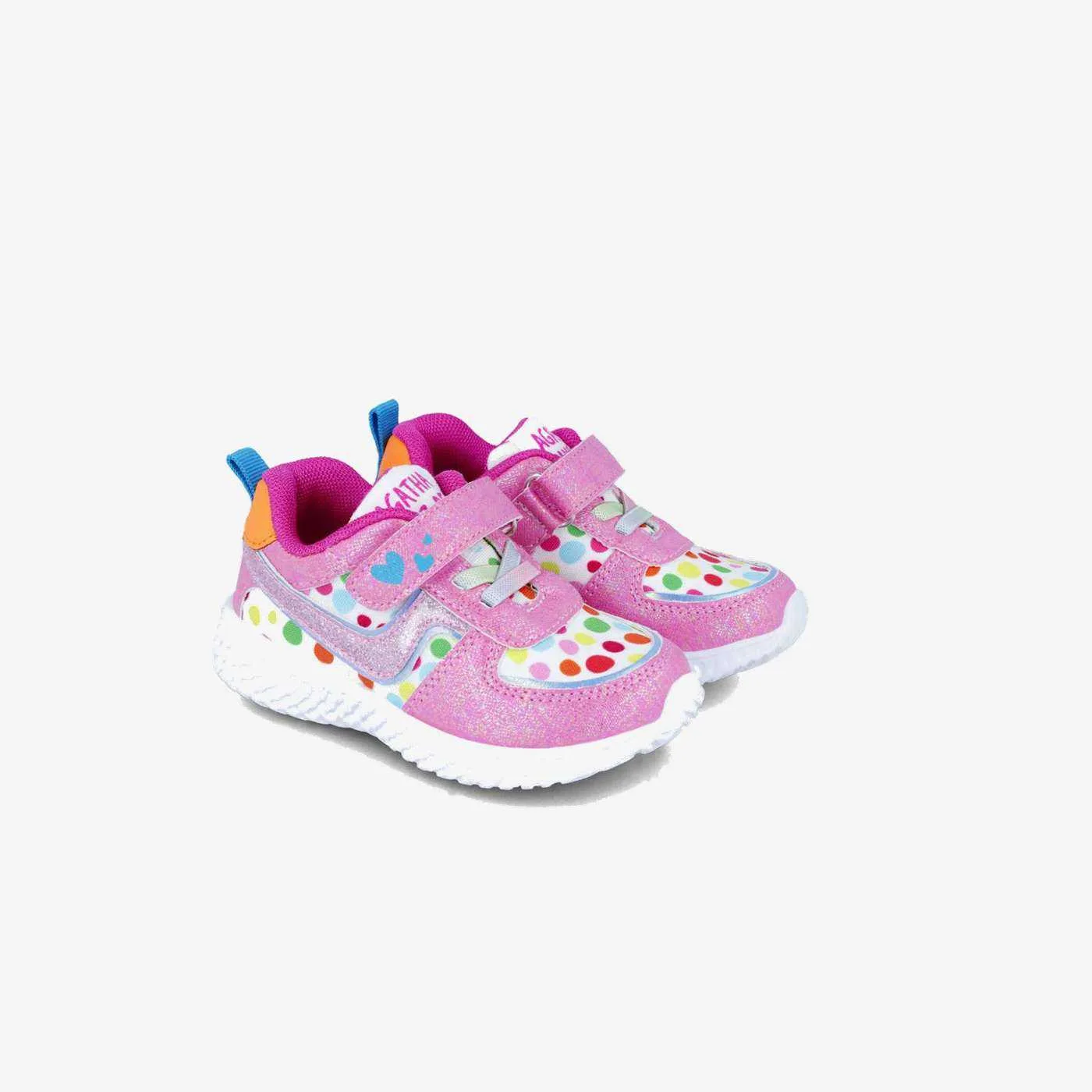 Deportivos de niña Agatha con velcro en color Rosa