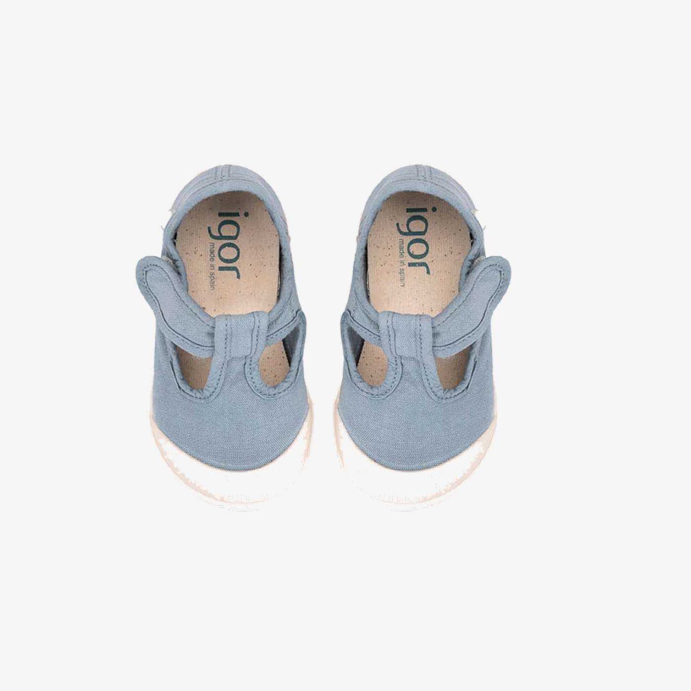 Lona Barefoot con velcro en celeste para Niños – Marca Igor