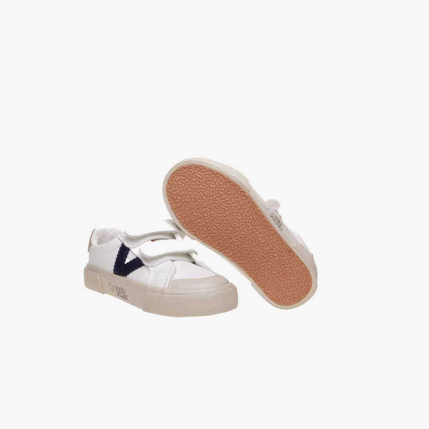 Victoria - Zapatillas de piel en blanco con puntera Reforzada.