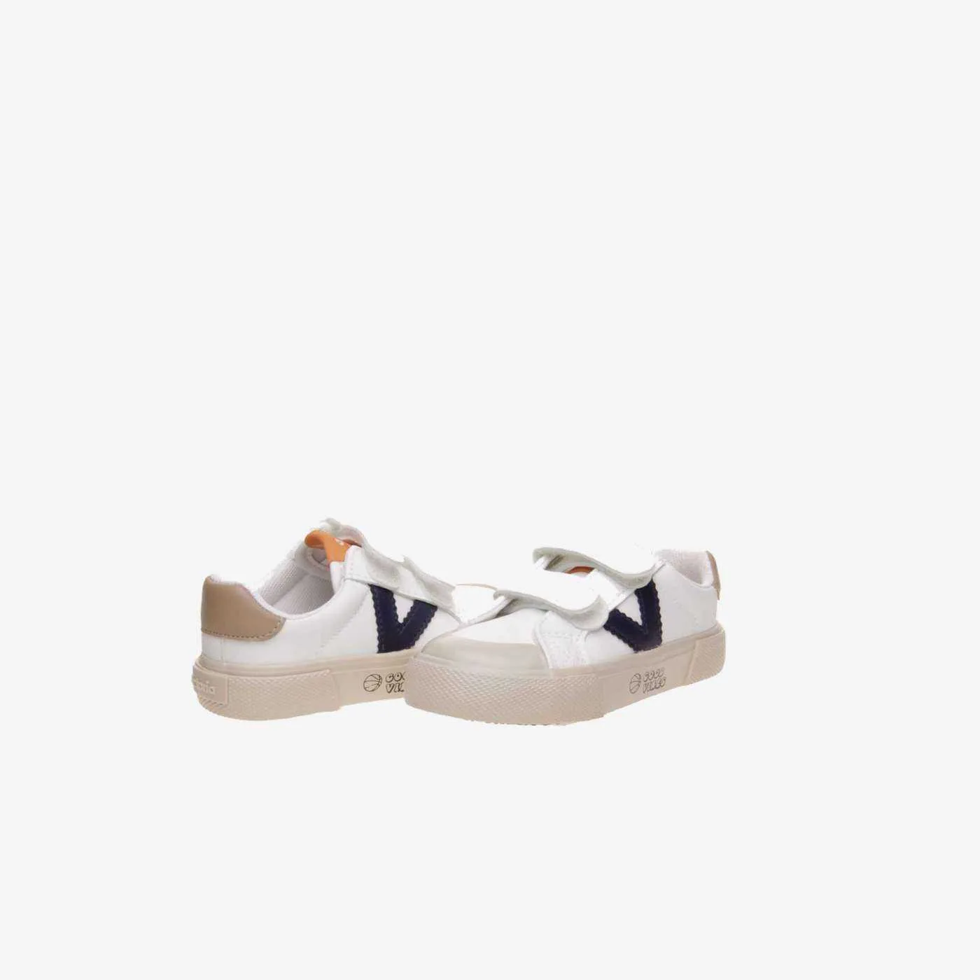 Victoria - Zapatillas de piel en blanco con puntera Reforzada.