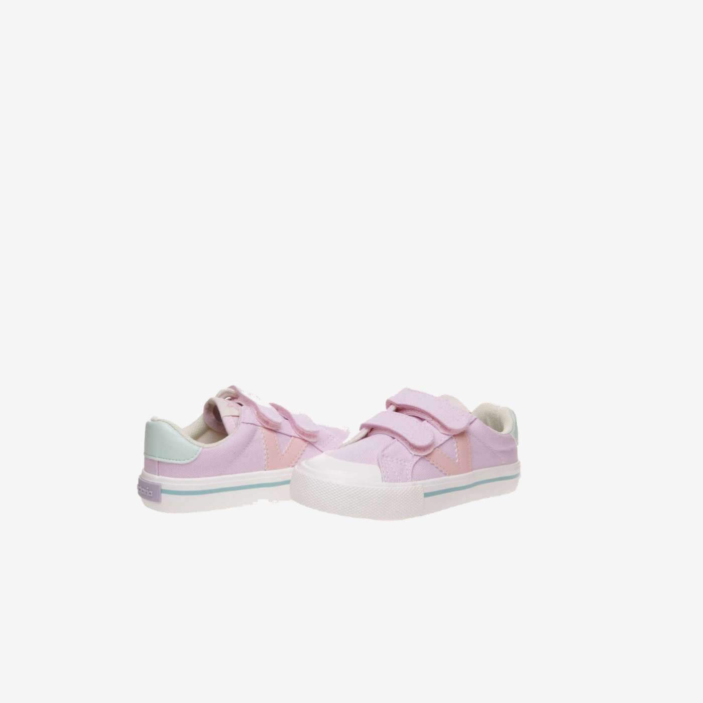 Lona de niña en rosa con velcro y puntera reforzada de Victoria.