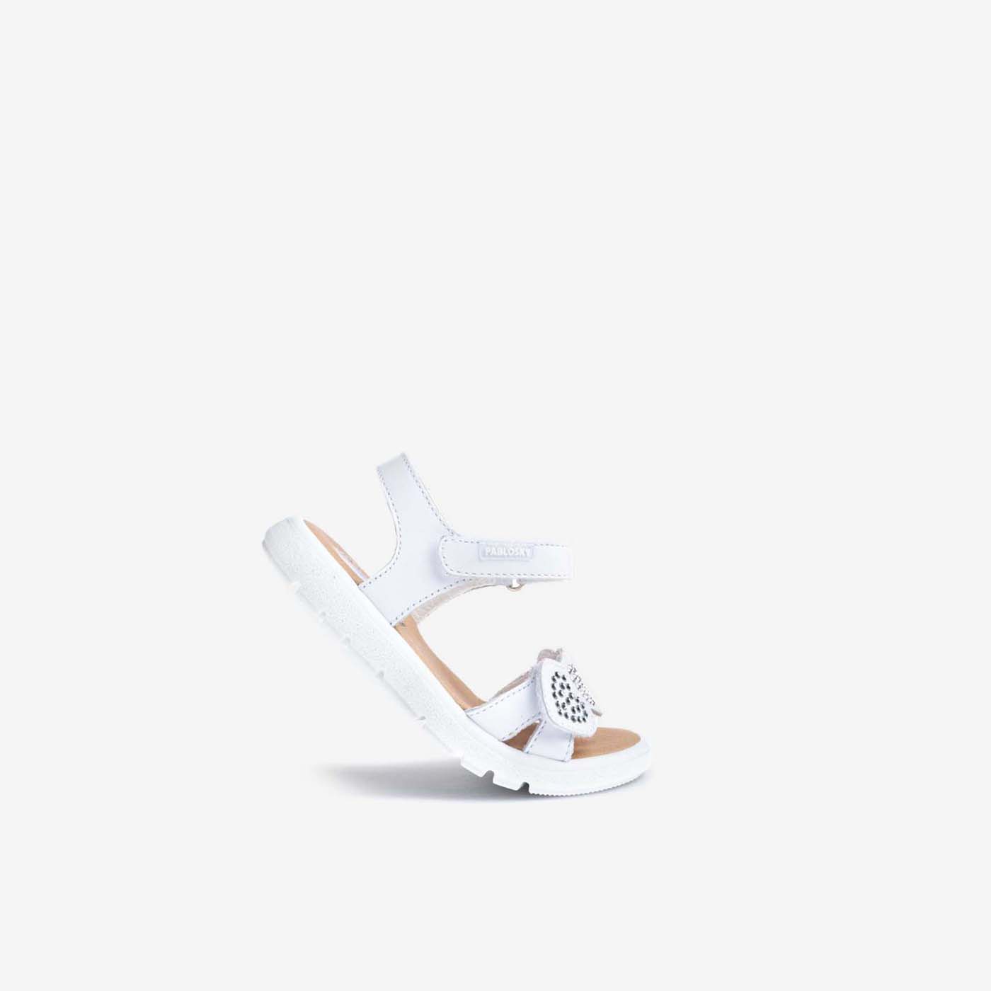 Sandalias de niña Pablosky – Máxima comodidad con suela flexible y ligera en color blanco