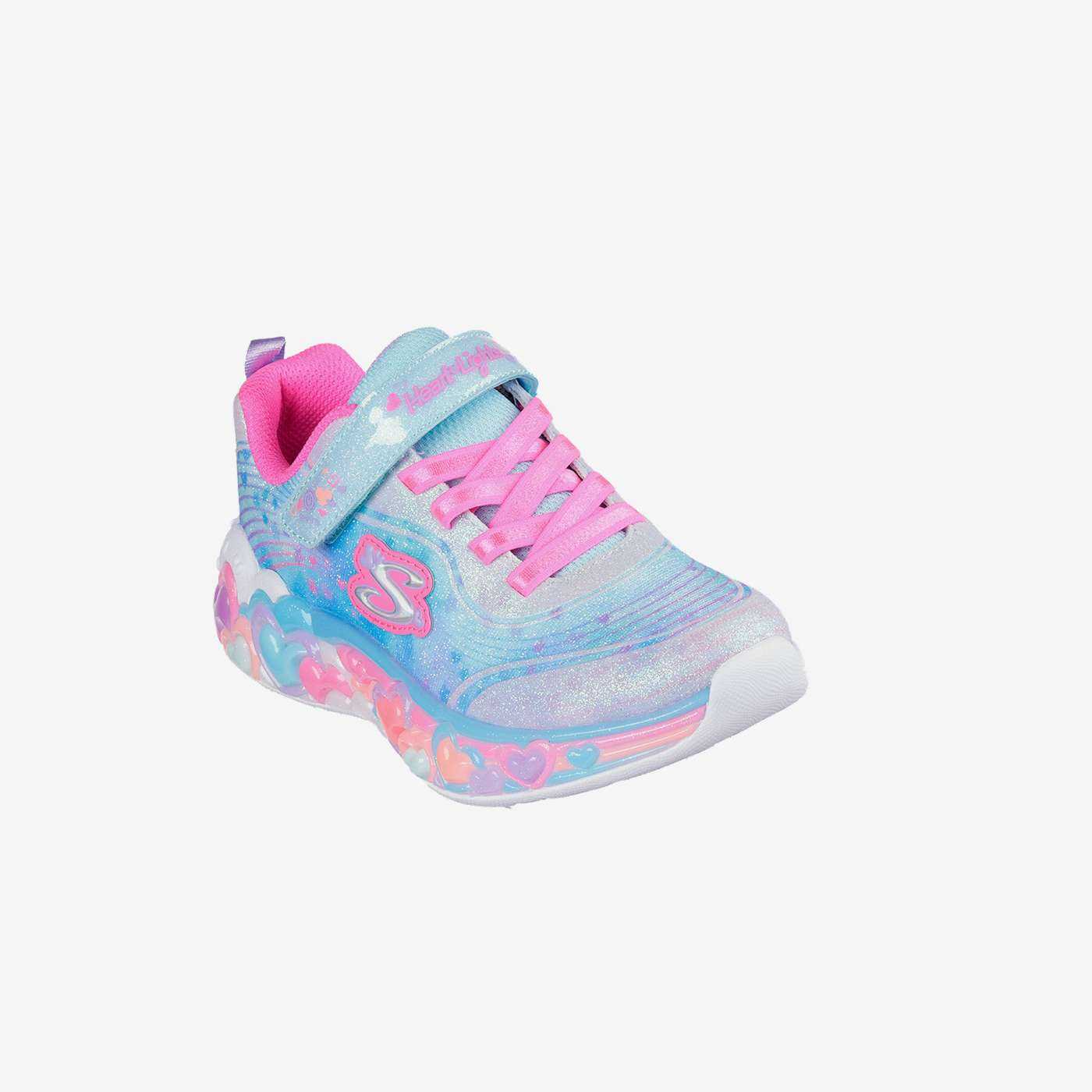 Skechers niña con luces y corazones | Bonitas, cómodas y fáciles de poner