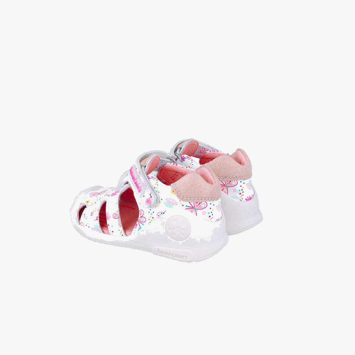 Sandalias de primeros pasos Biomecanics 252101 Blanco – Puntenra reforzada, con velcro, estabilidad y libertad de movimiento