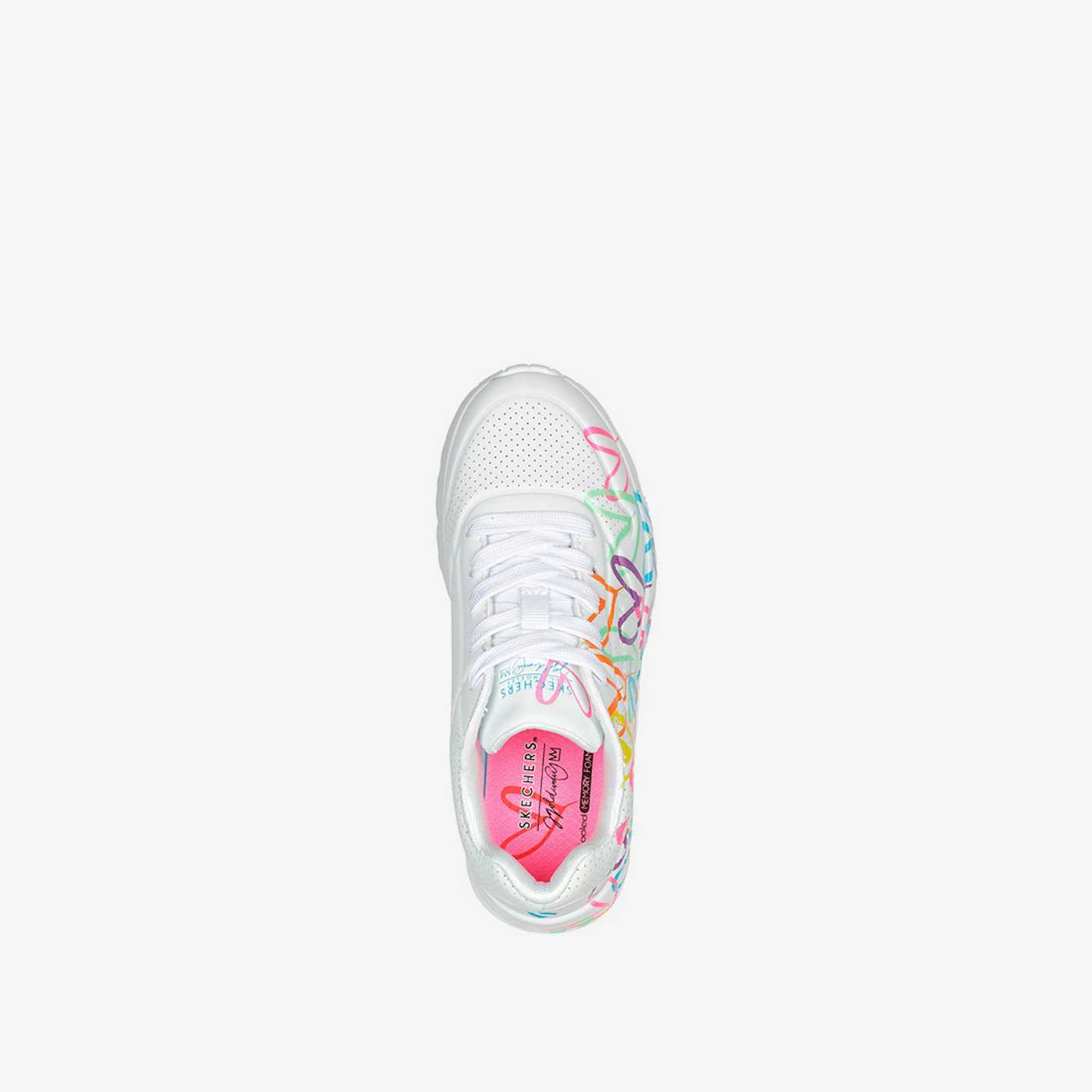 Zapatillas Skechers niña corazones blancas | Color, confort y diversión diaria