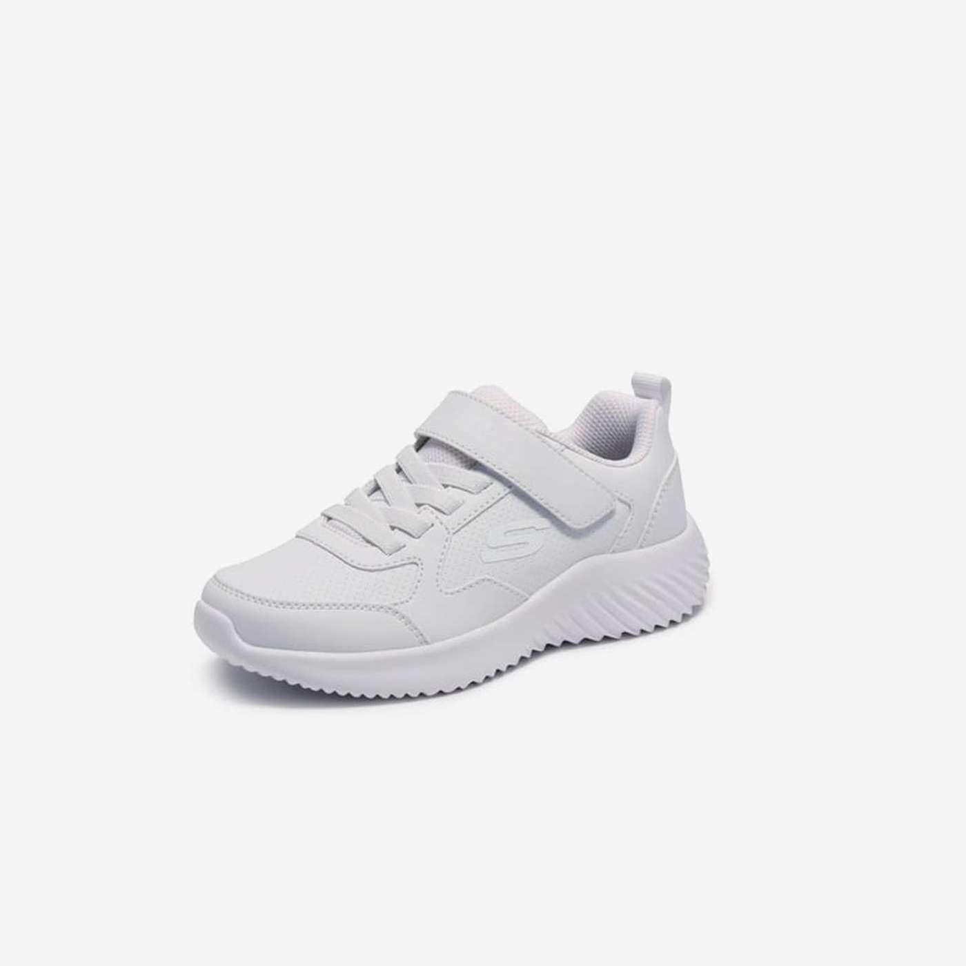 Zapatillas Skechers Blanco Unisex Lavables Velcro Colegial