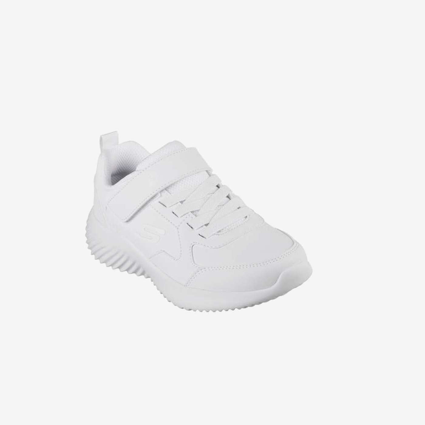 Zapatillas Skechers Blanco Unisex Lavables Velcro Colegial