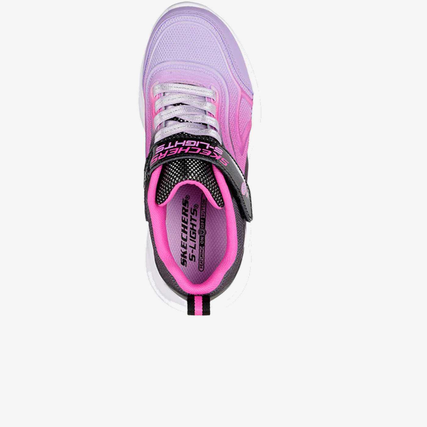 Skechers niña deportivas con luces | Púrpura y fucsia low cost