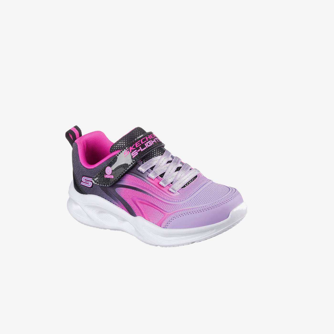 Skechers niña deportivas con luces | Púrpura y fucsia low cost
