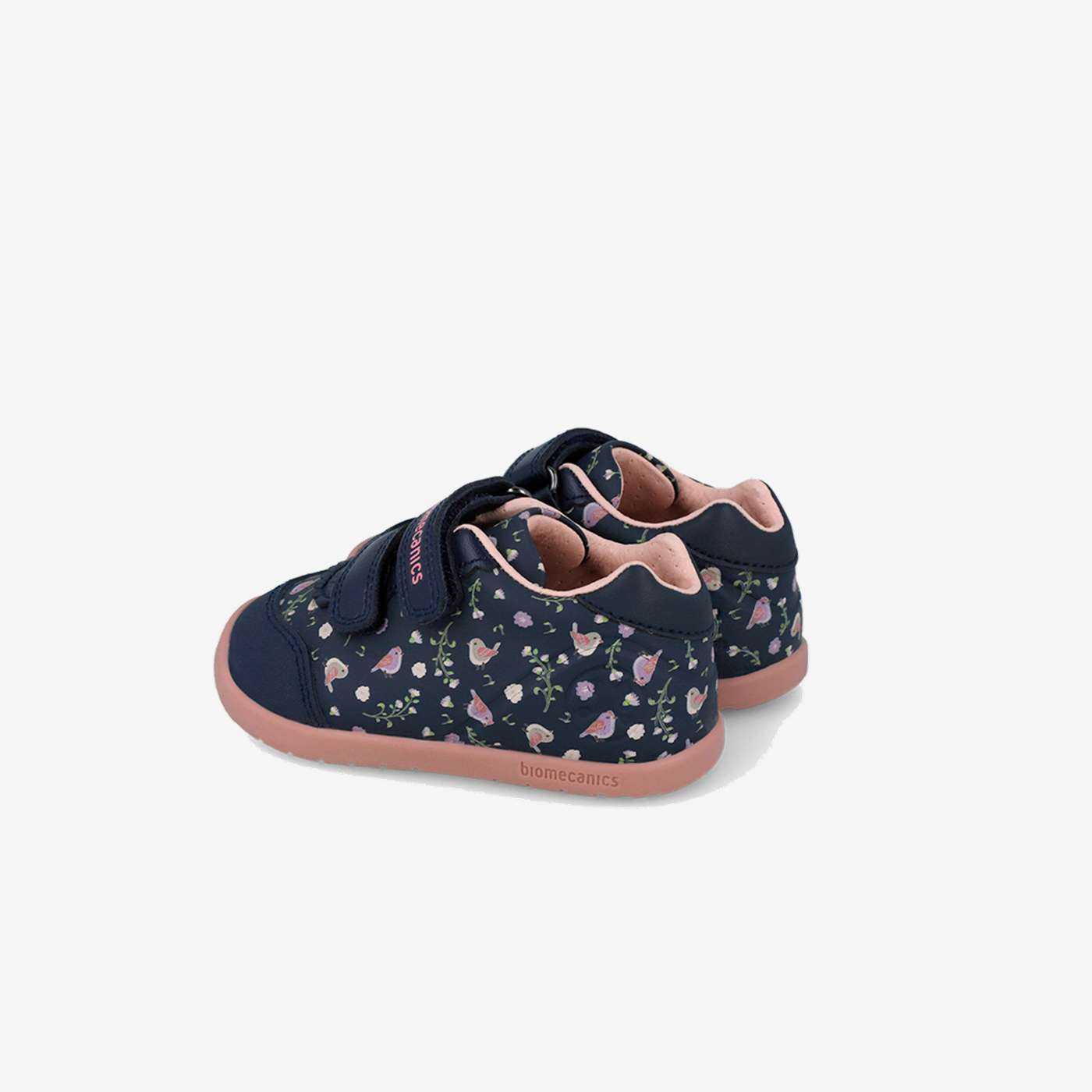 Botita Biomecanics Niña Azul Estampada con Velcro – Línea Wider