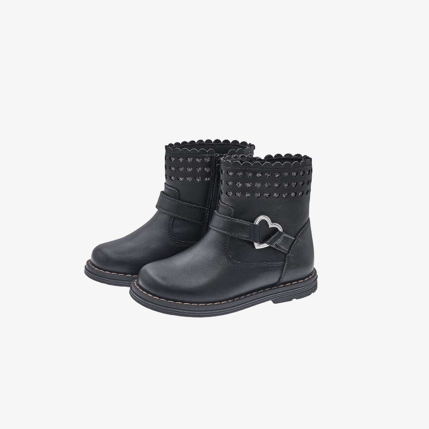 Bota niña Chicco negra | Cremallera y tachuelas