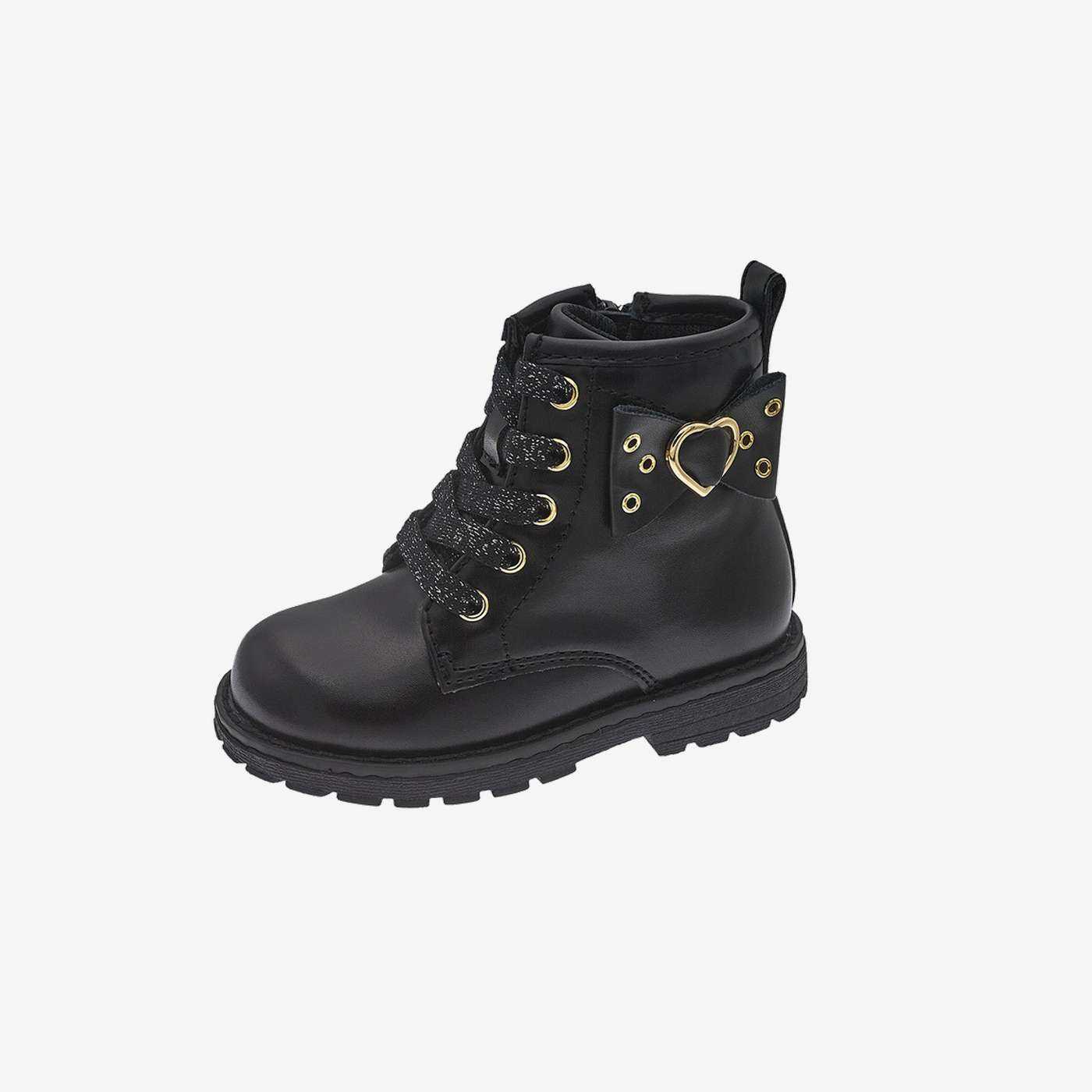 Bota niña Chicco negra tipo Martens | Comodidad y estilo para cada aventura
