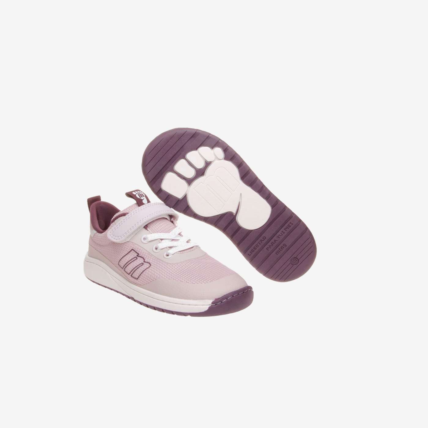Deportiva Mustang flexible rosa para niña grande | Cómoda, respetuosa y con estilo