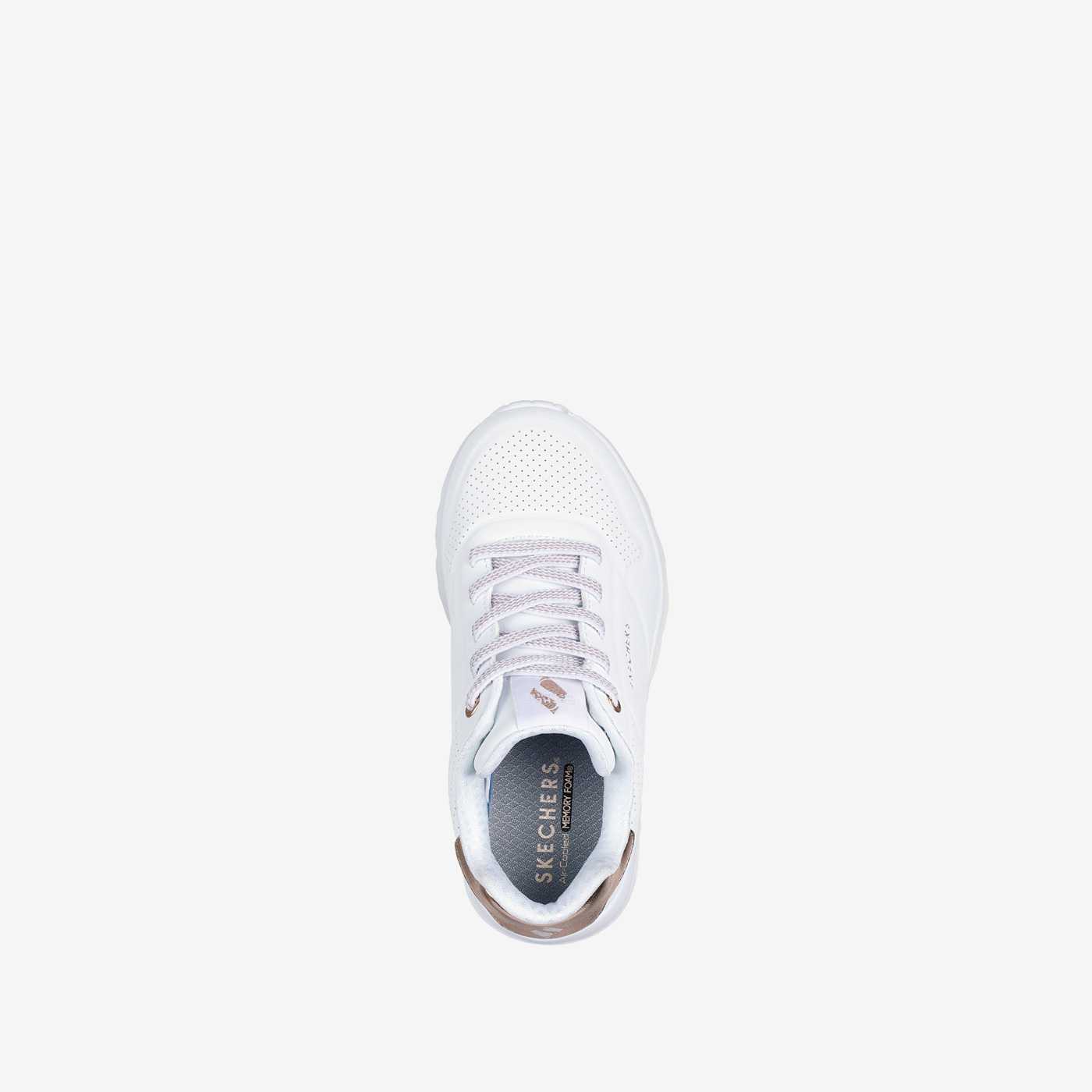 Skechers blancas corazones lavables y sin cordones
