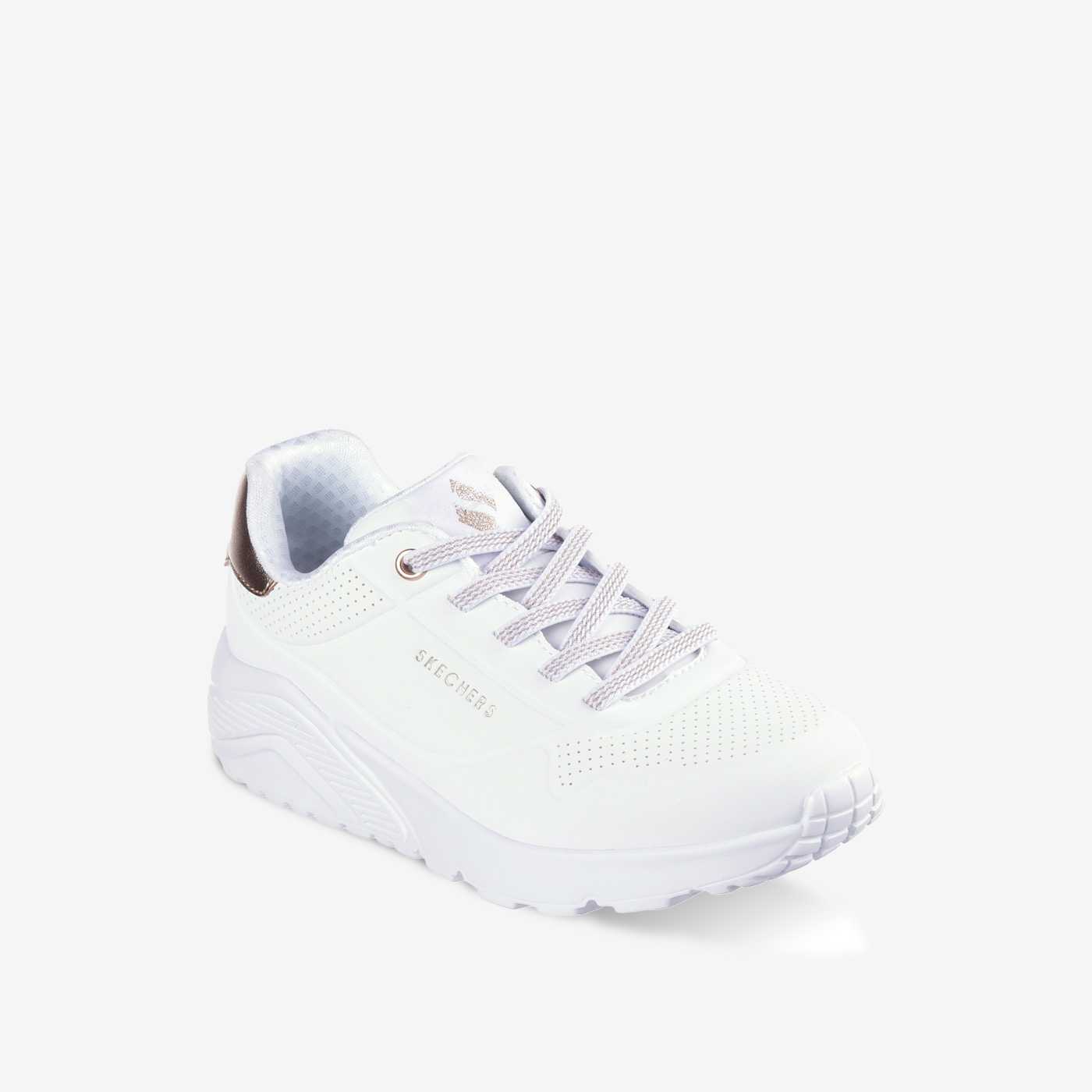 Skechers blancas corazones lavables y sin cordones