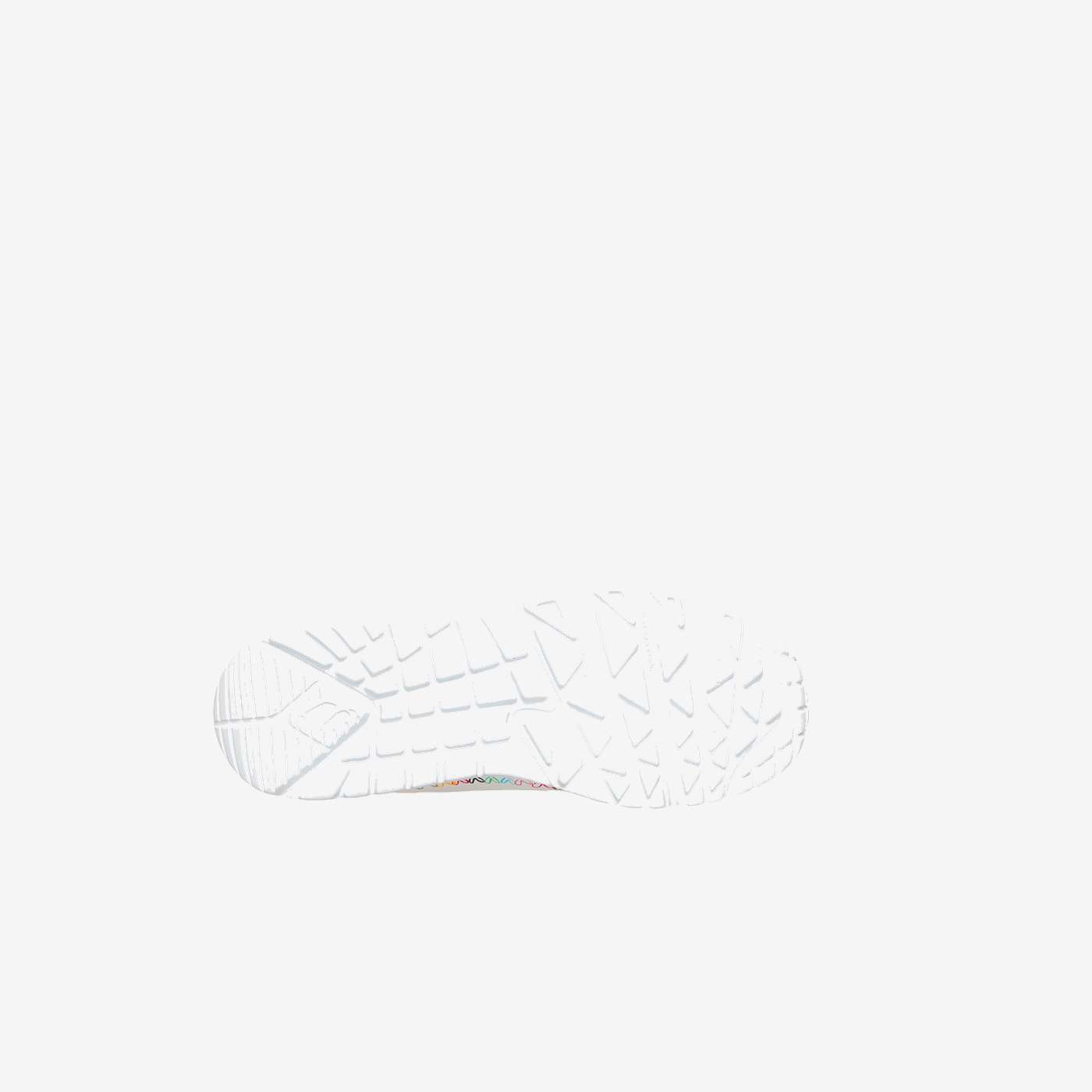 Skechers blancas de corazones para niña con velcro
