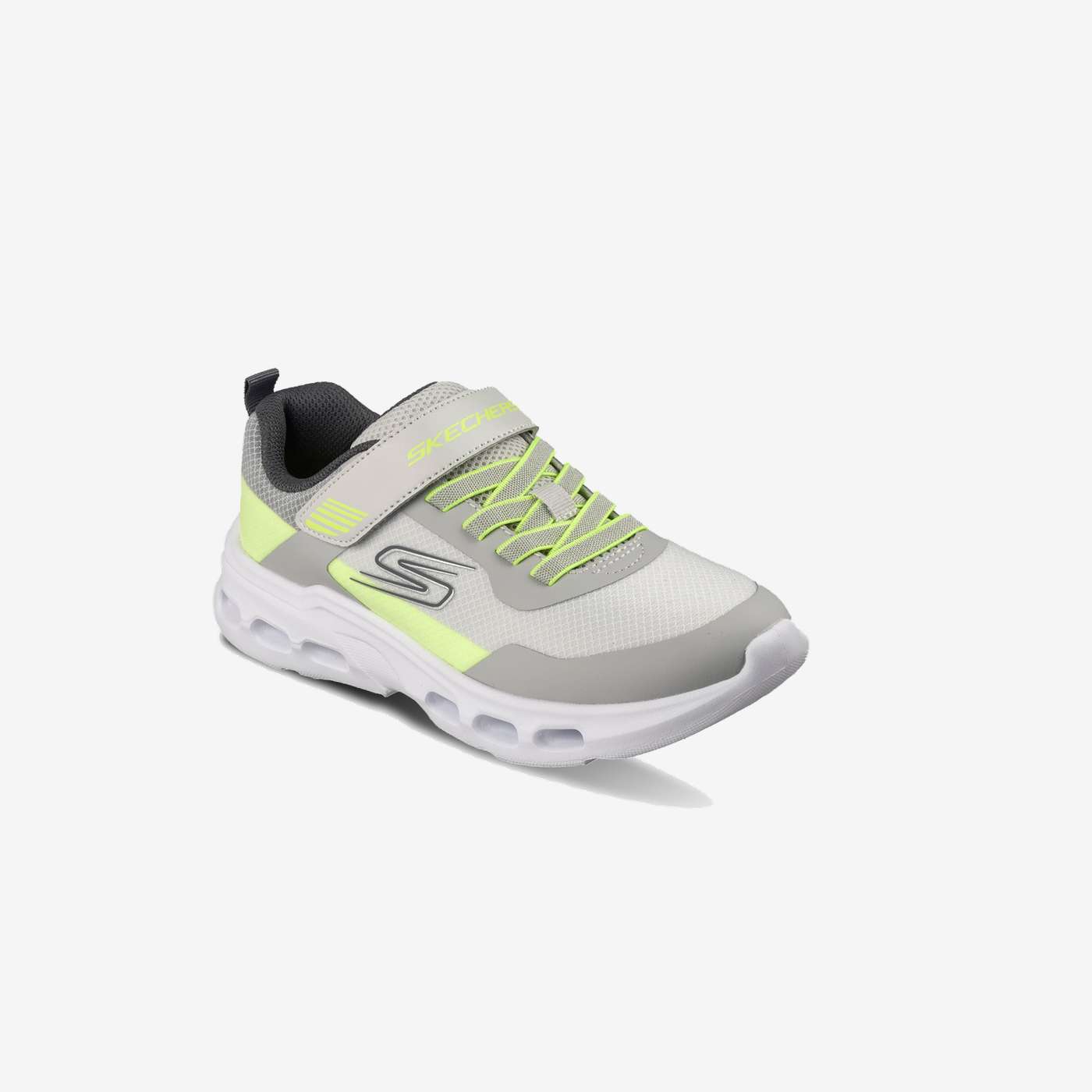 Zapatillas deportivas de Skechers Gris con Velcro para niños