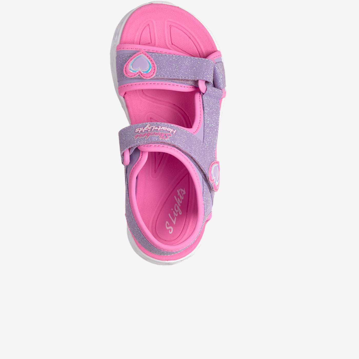 Sandalias Skechers para nina en morado – Brillo, Comodidad y Diversión en Cada Paso
