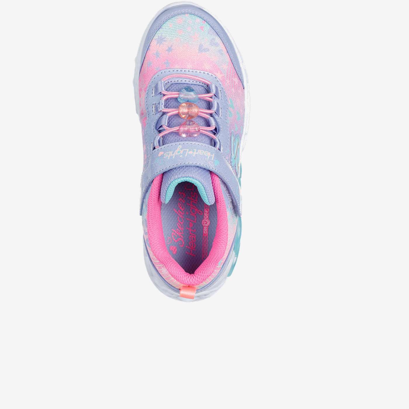Skechers niña corazones con luz | Velcro rápido y suela flexible