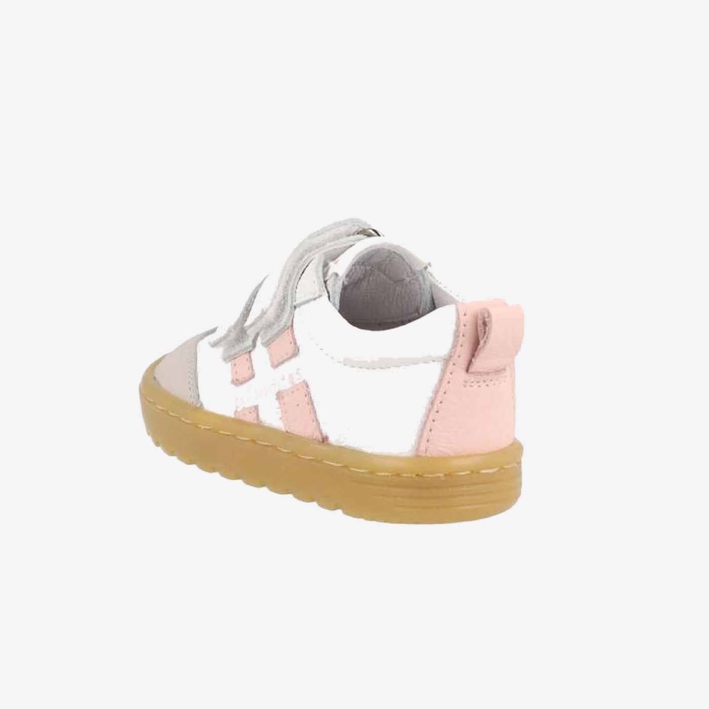 Zapatilla de niña en blanco y rosa de Blanditos | Estilo y comodidad para sus primeros pasos