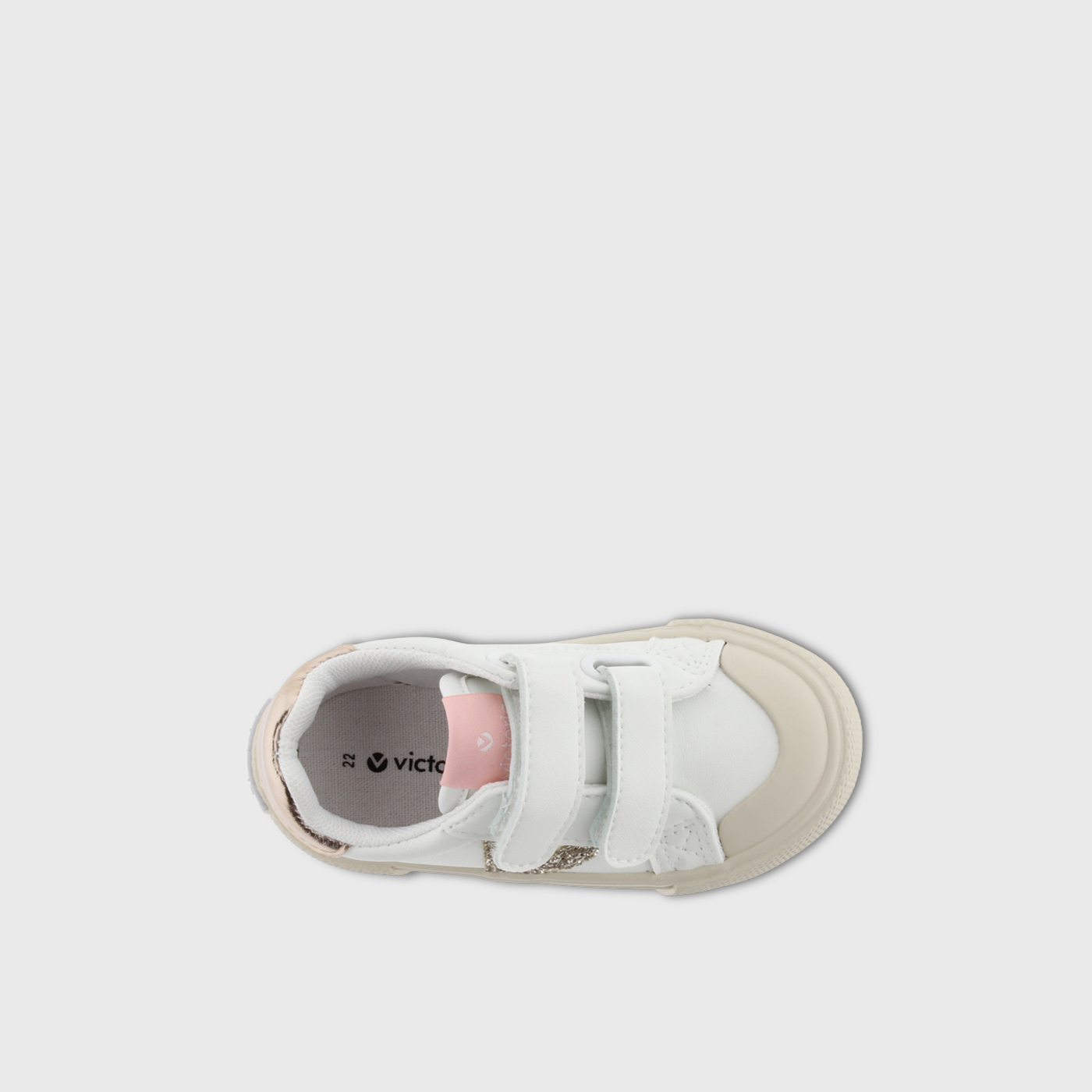 Zapatillas Reforzadas Blancas con dorado de Victoria