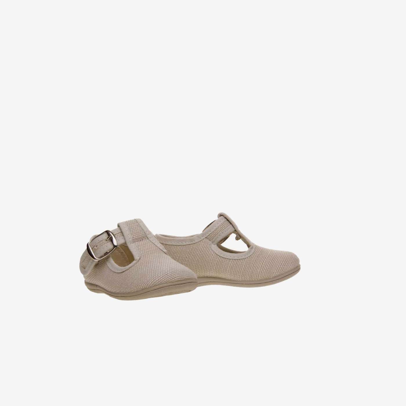 Lona pepito de lino beige coleccion Vulpeques