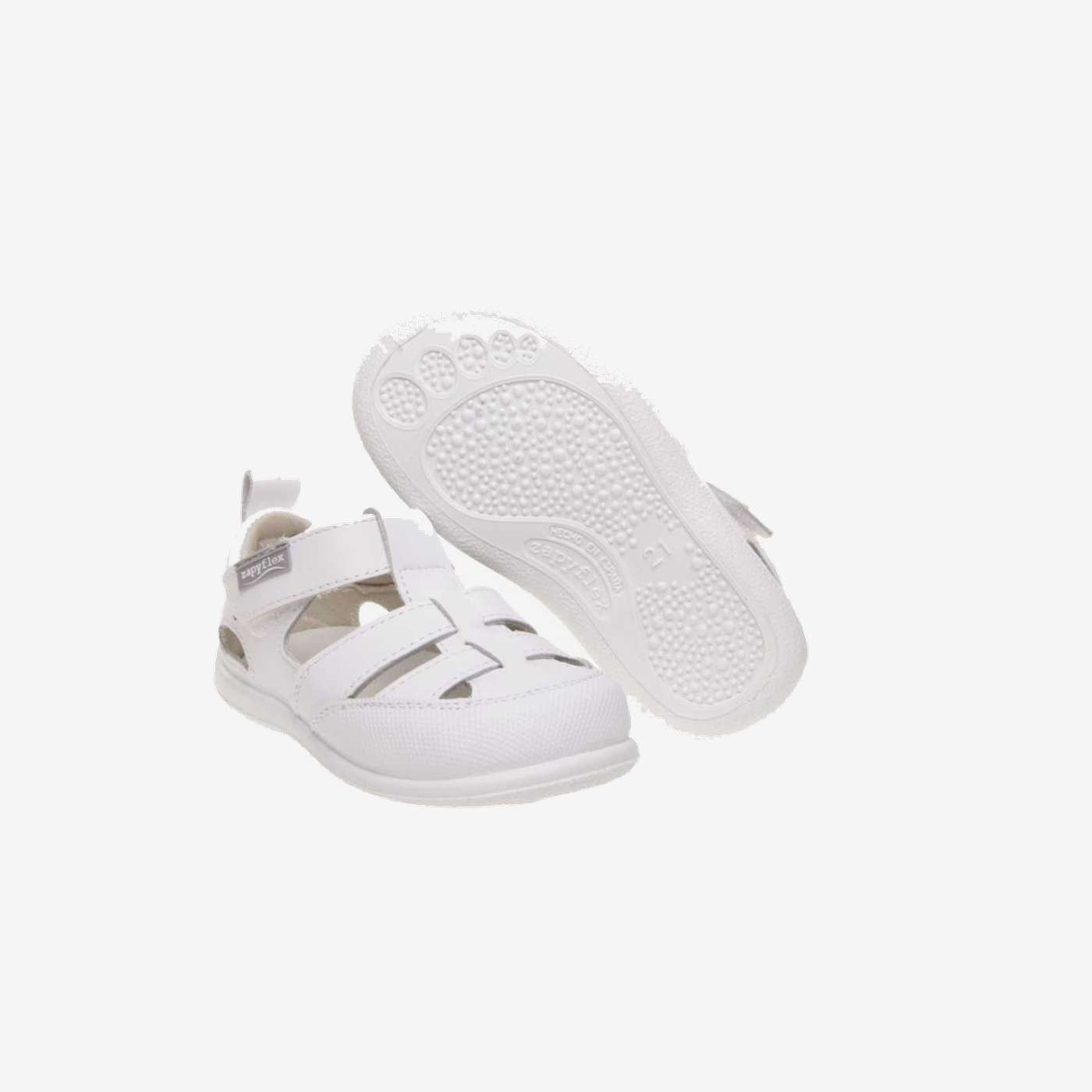 Sandalia Respetuosa unisex Zapyflex en color Blanco