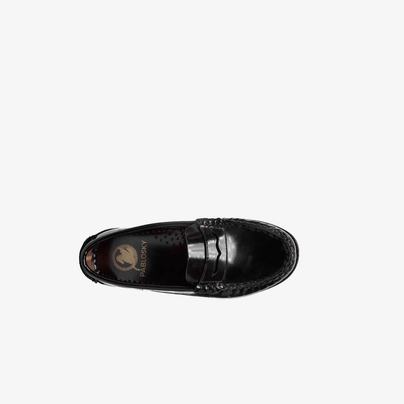 Mocasines en florentin negro de Pablosky. Comodos y muy flexibles.