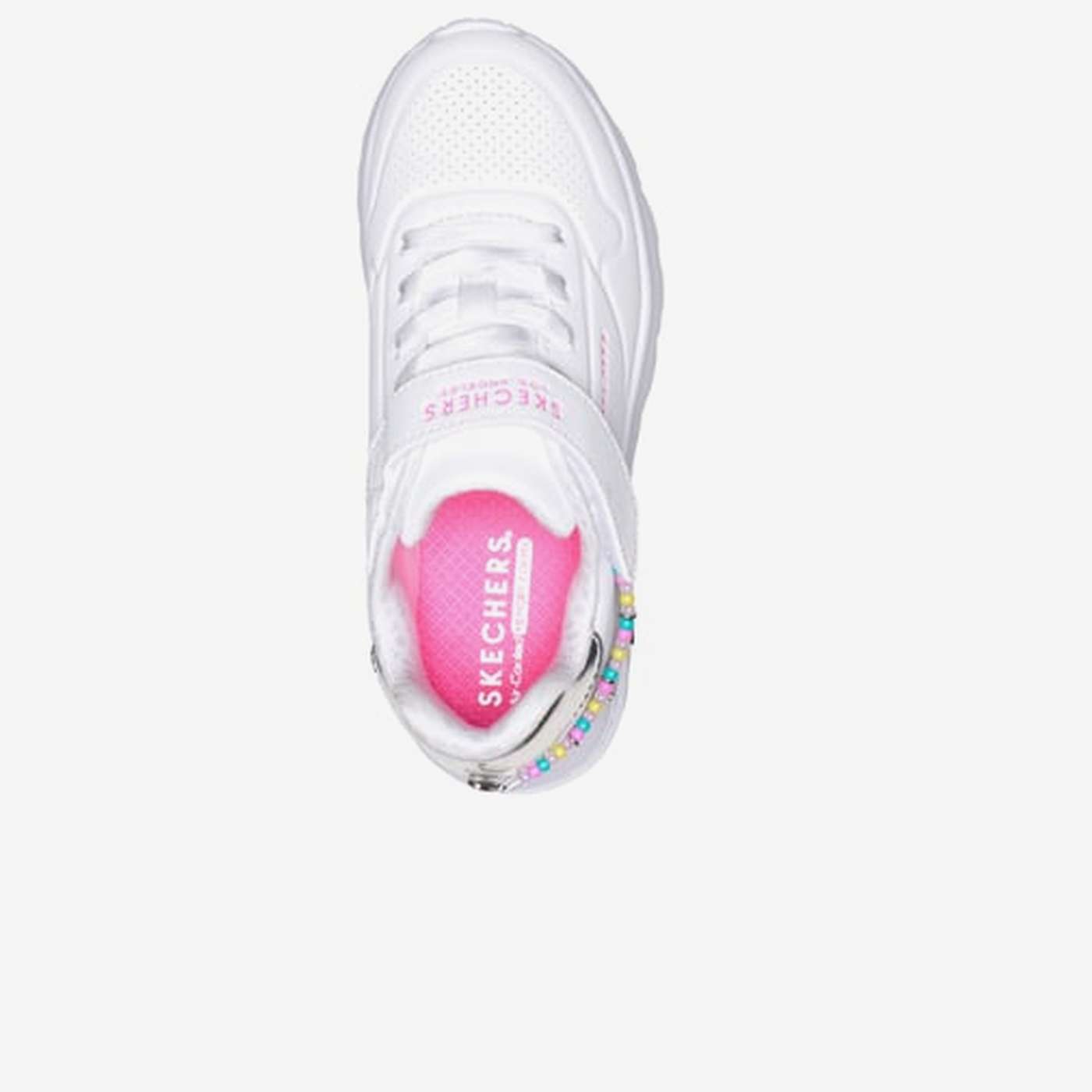 Zapatillas Skechers niña moda con pulsera colgante.