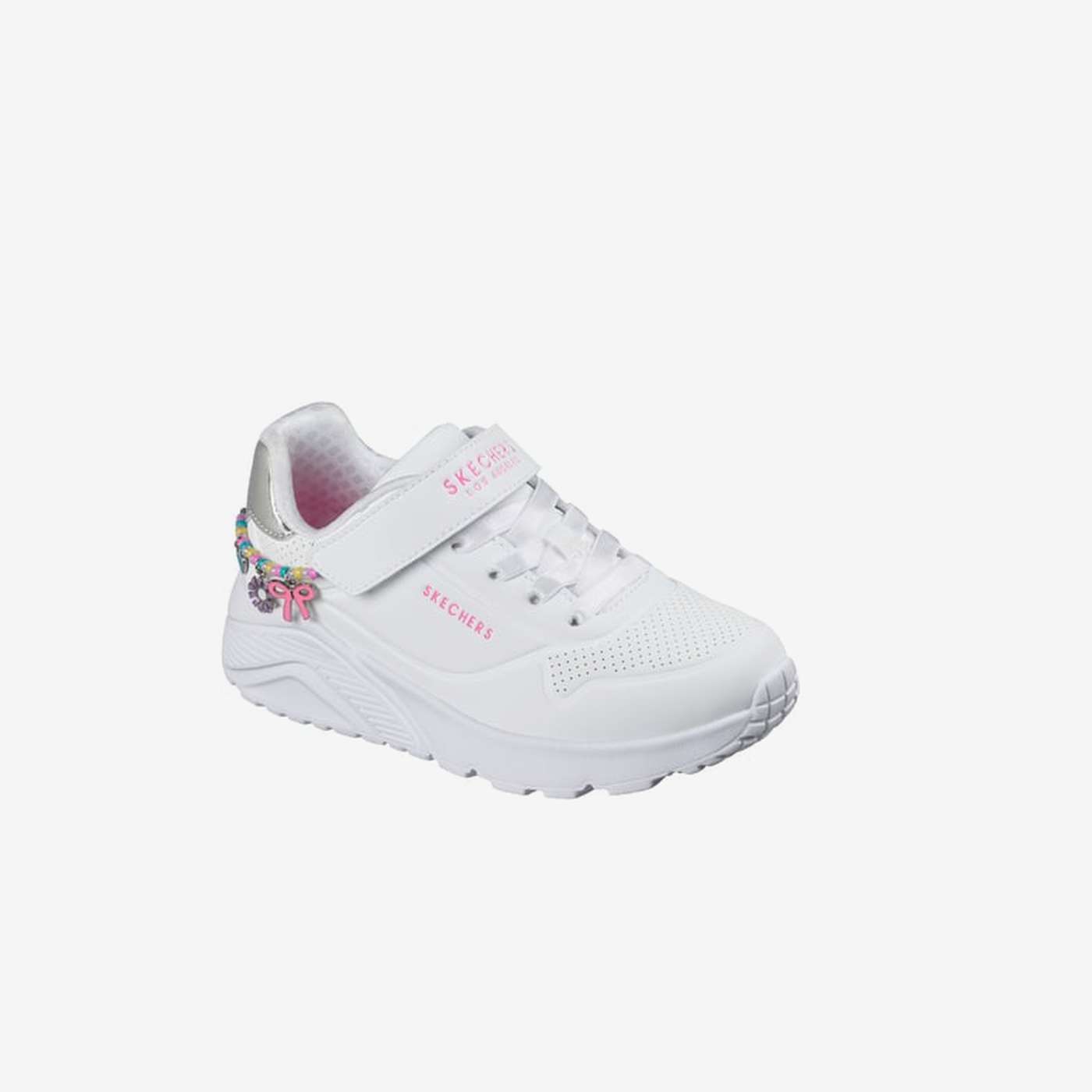 Zapatillas Skechers niña moda con pulsera colgante.
