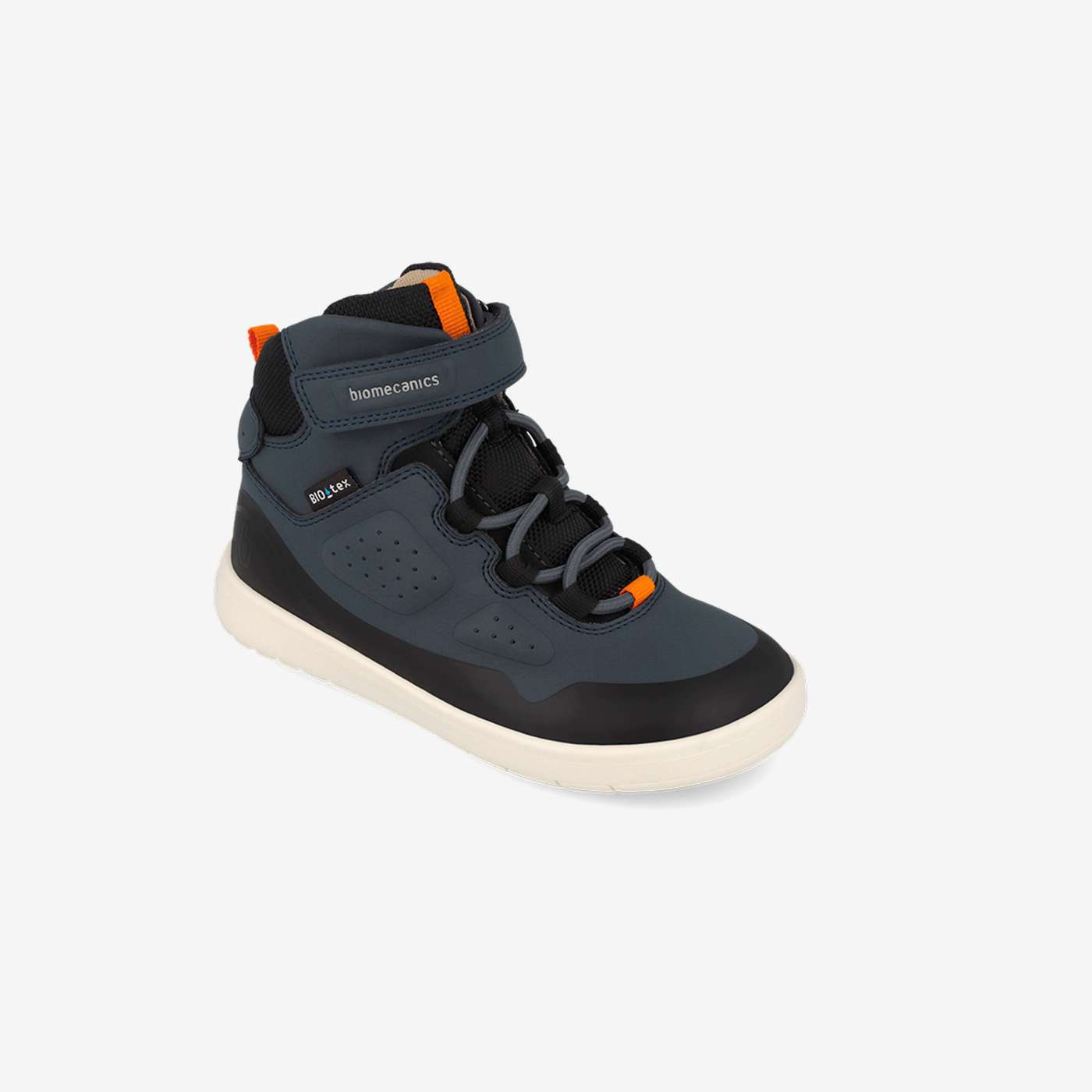 Bota biotex niño azul marino con velcro y puntera reforazada.