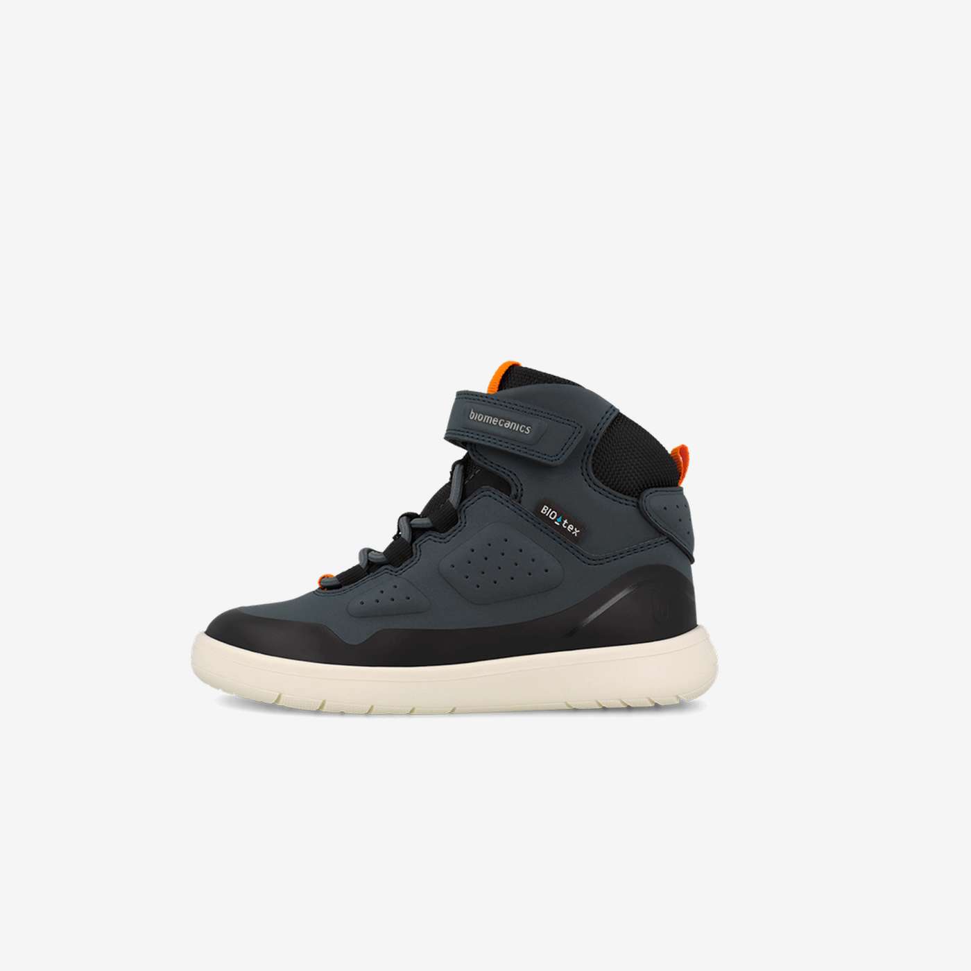Bota biotex niño azul marino con velcro y puntera reforazada.