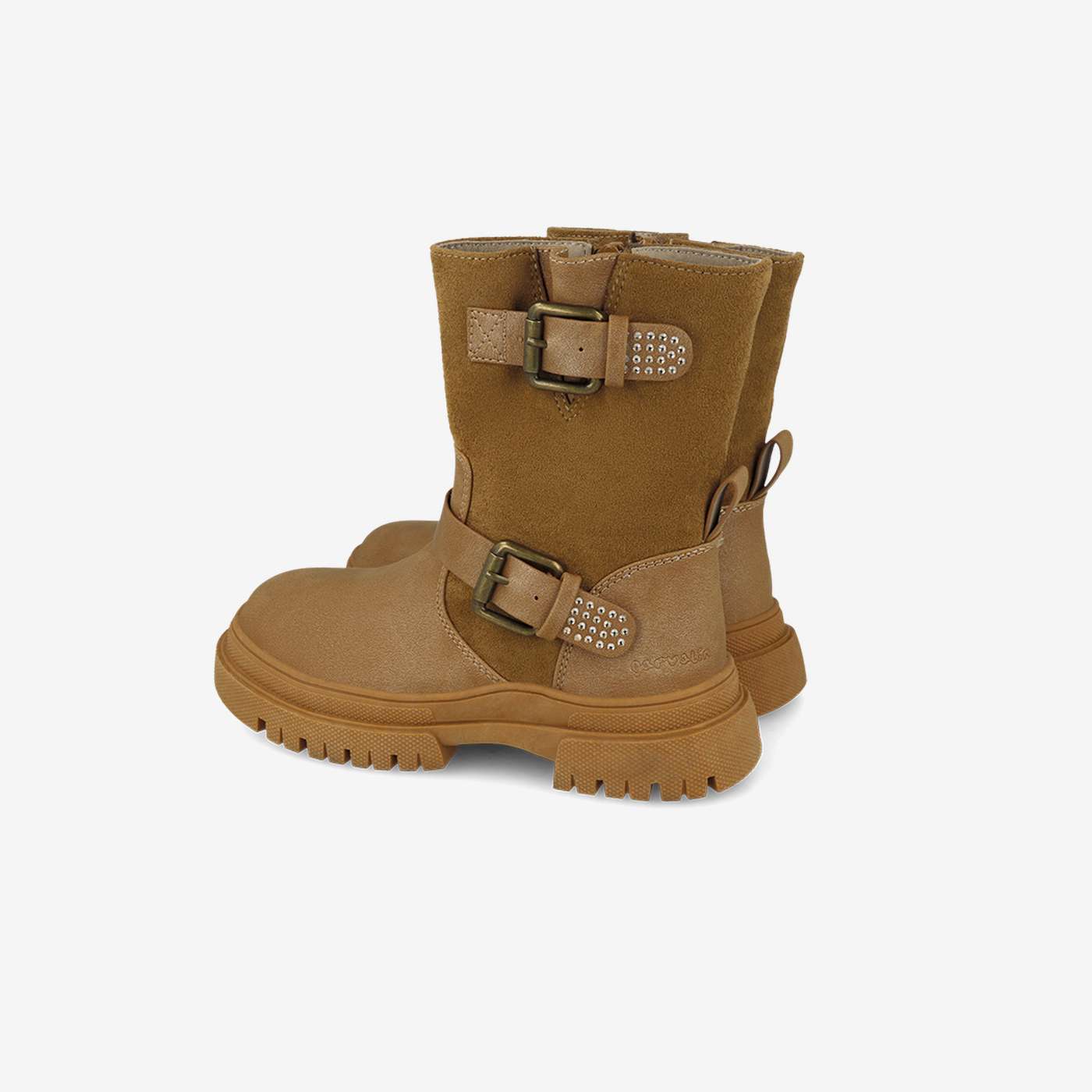 Bota Chelsea cuero niña serie grande.