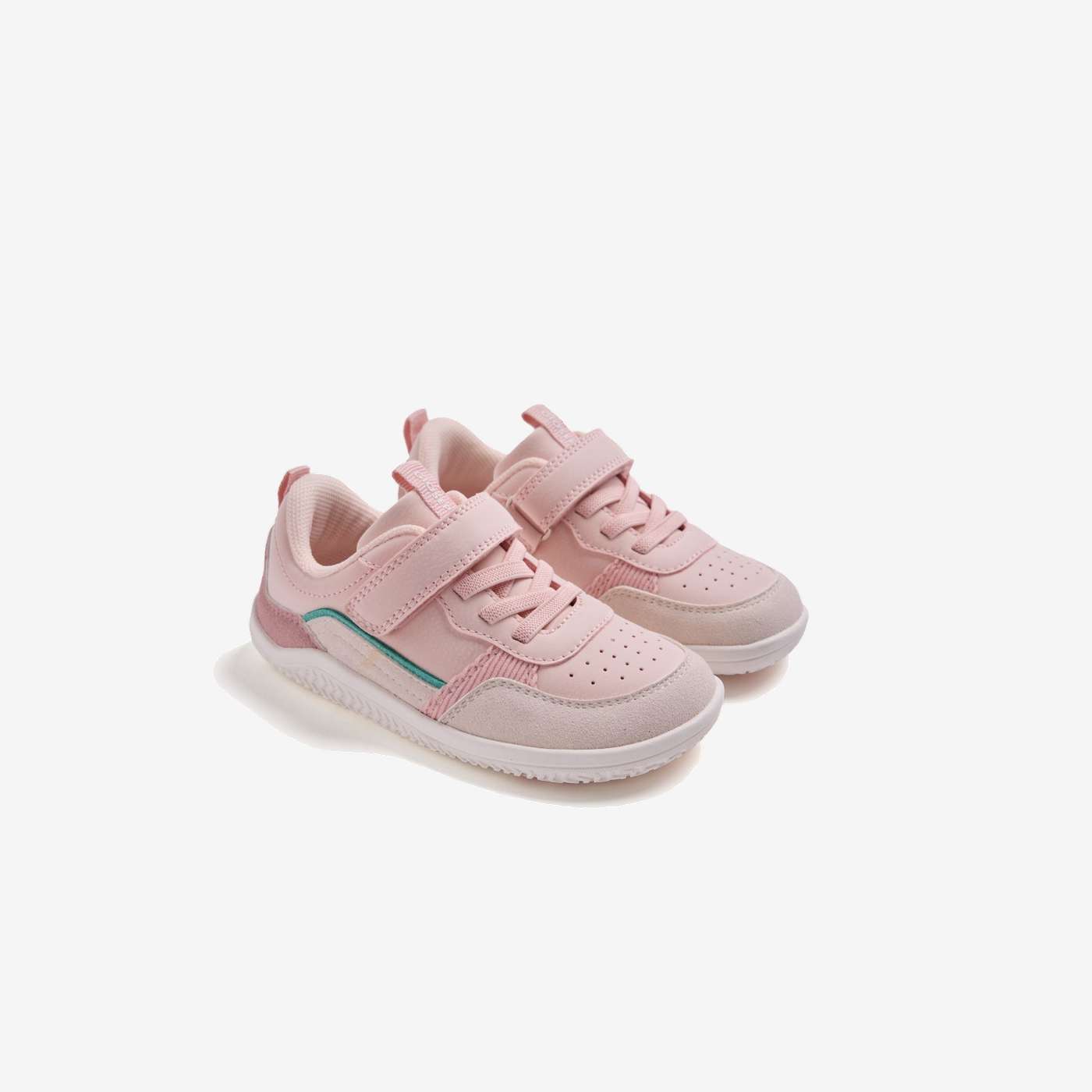 Zapato sport niña Gioseppo barefoot con velcro y cordon elastico.