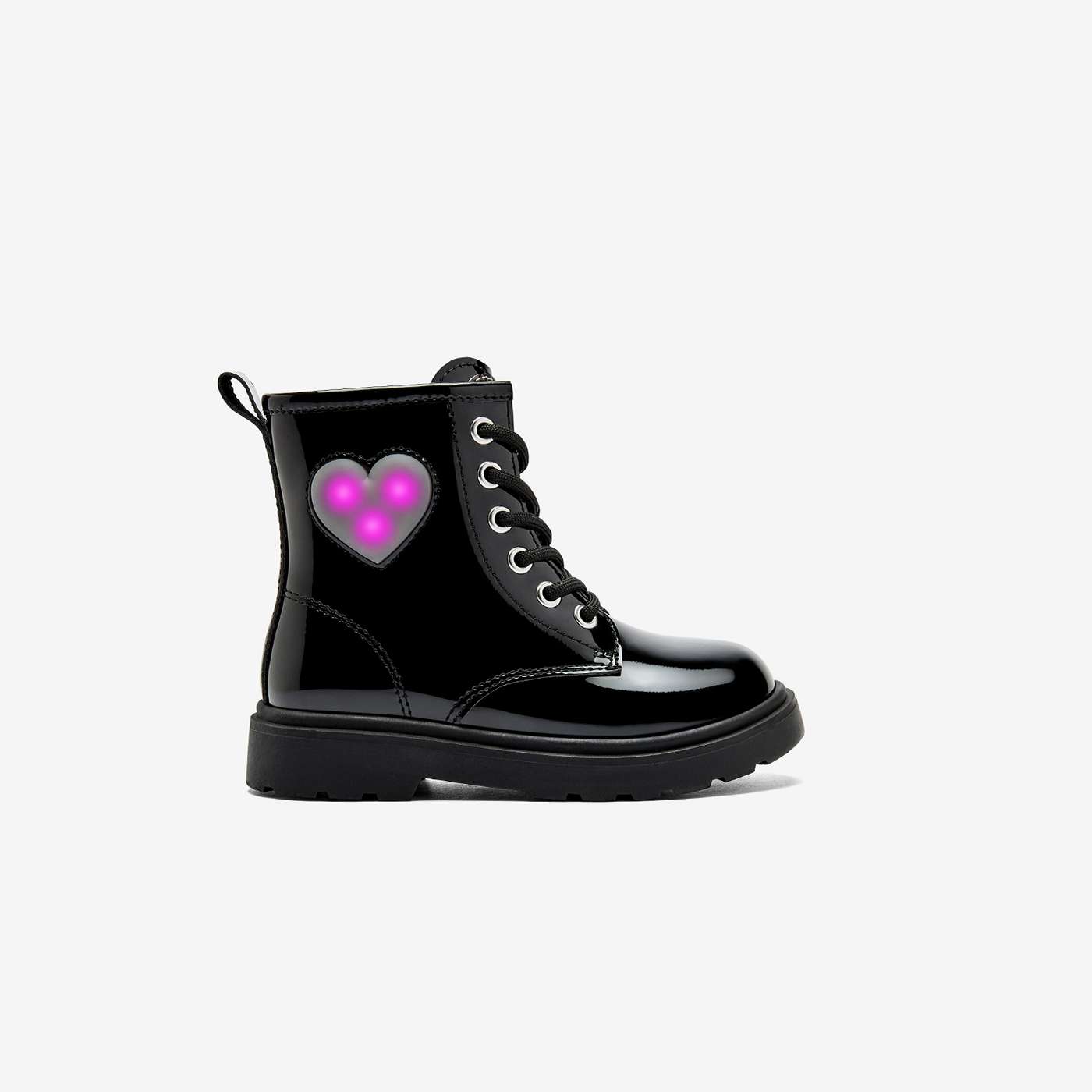 Bota tipo Martens Conguitos para niña con luz.