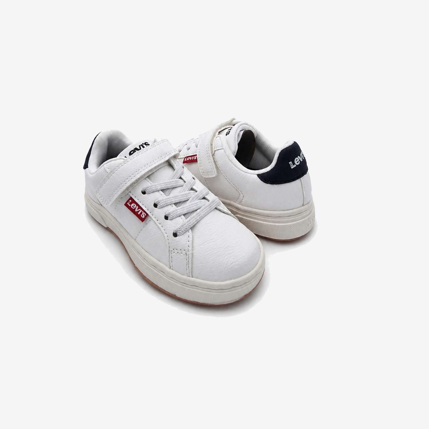 Zapatillas clasicas Levi’s blancas para niño