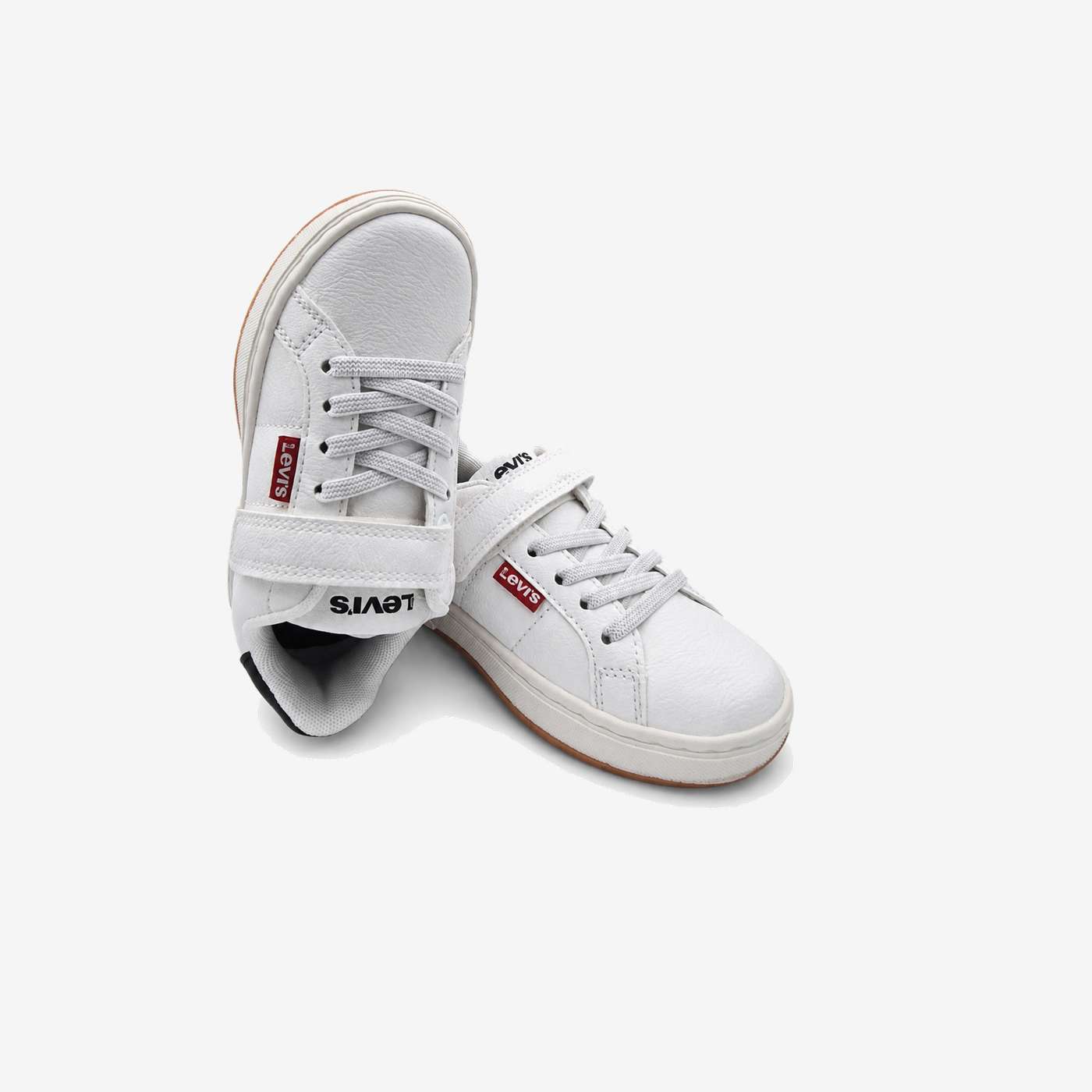 Zapatillas clasicas Levi’s blancas para niño