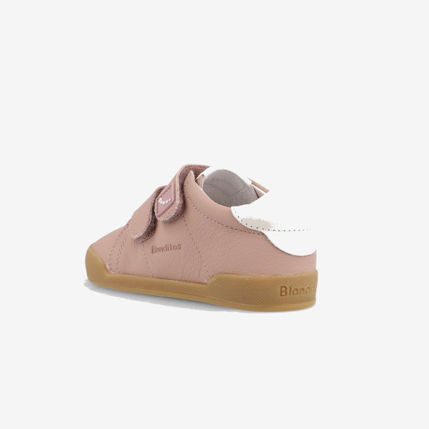 Blanditos deportivo respetuoso con velcro rosa nude.
