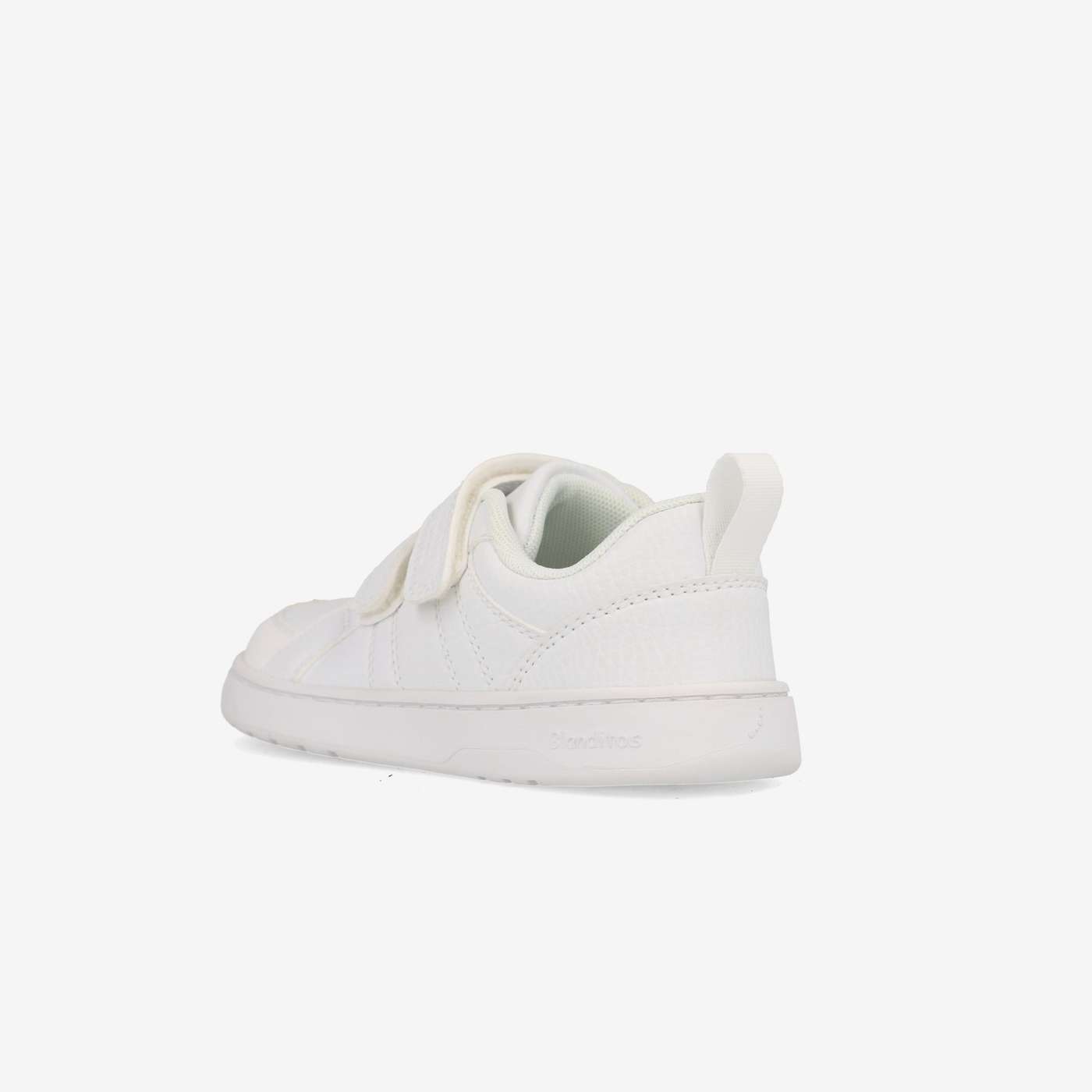 Zapatilla deportiva ligera respetuosa de Blanditos en blanco colegial.
