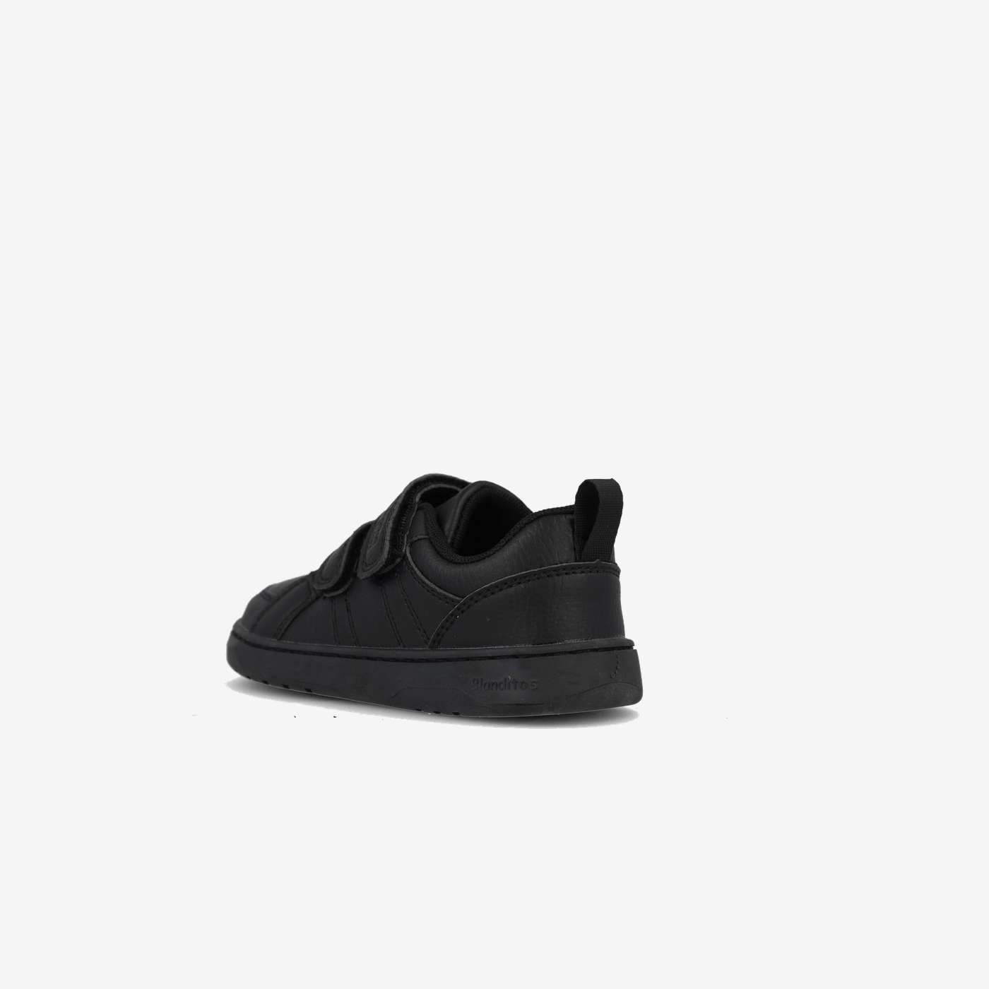 Zapatilla deportiva respetuosa colegial de Blanditos en marino con doble velcro.
