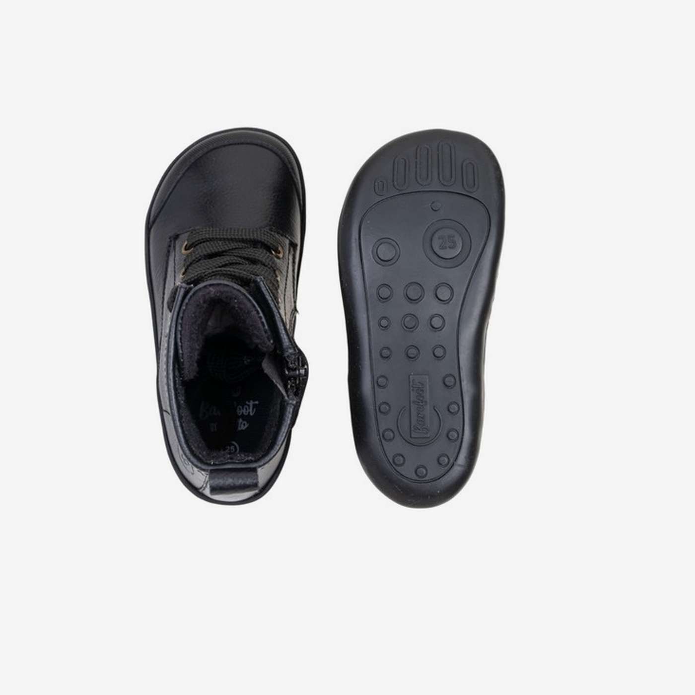 Bota Martens niña respetuosa negra piel.