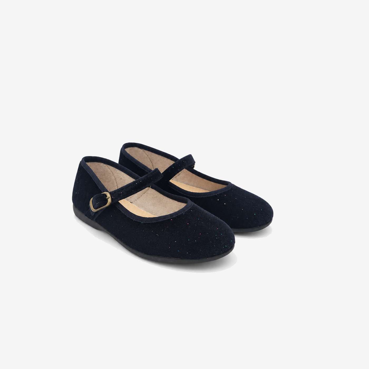 MERCEDES NIÑATERCIPELO NEGRO GLITTER